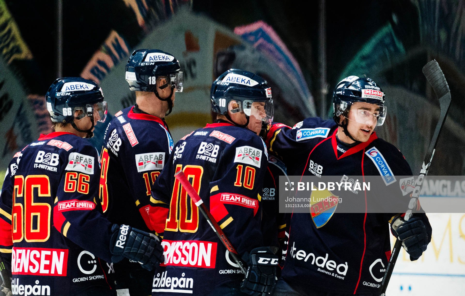Djurgårdsspelare jublar