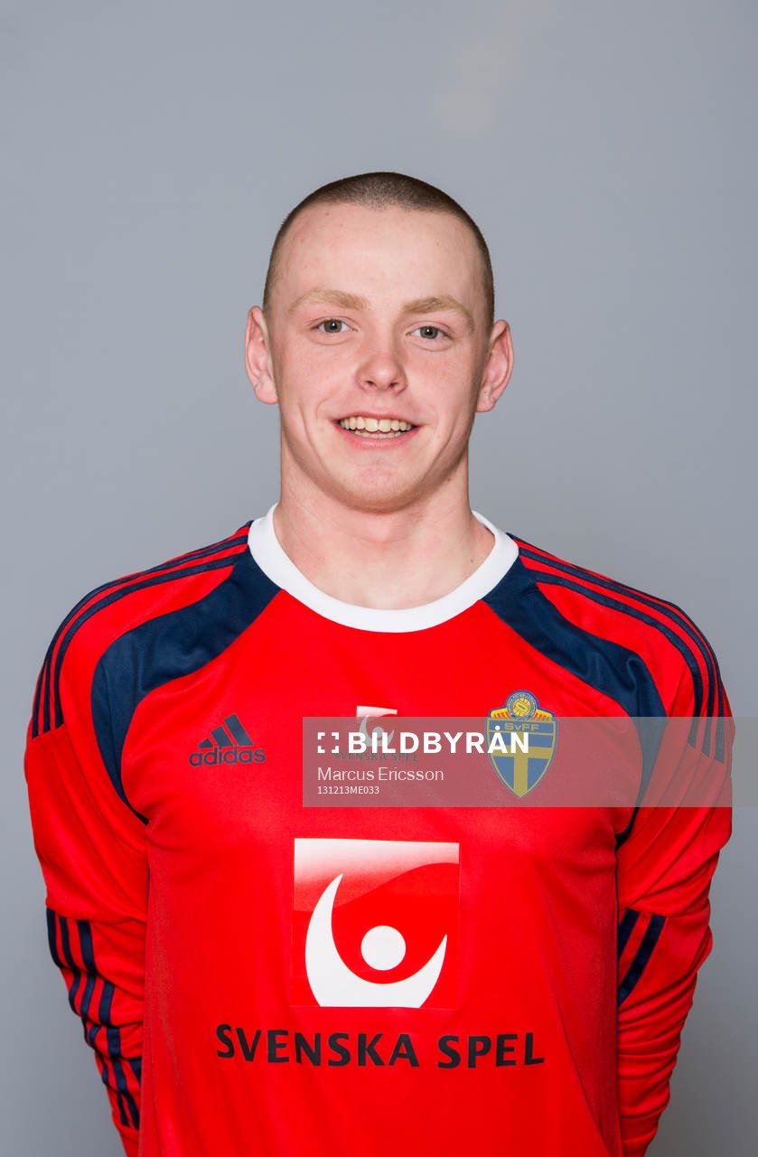 Porträtt på målvakt Viktor Johansson