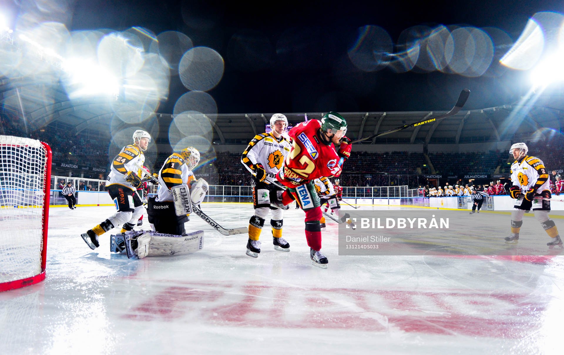 Frölundas Robin Figren åker på en tryckare