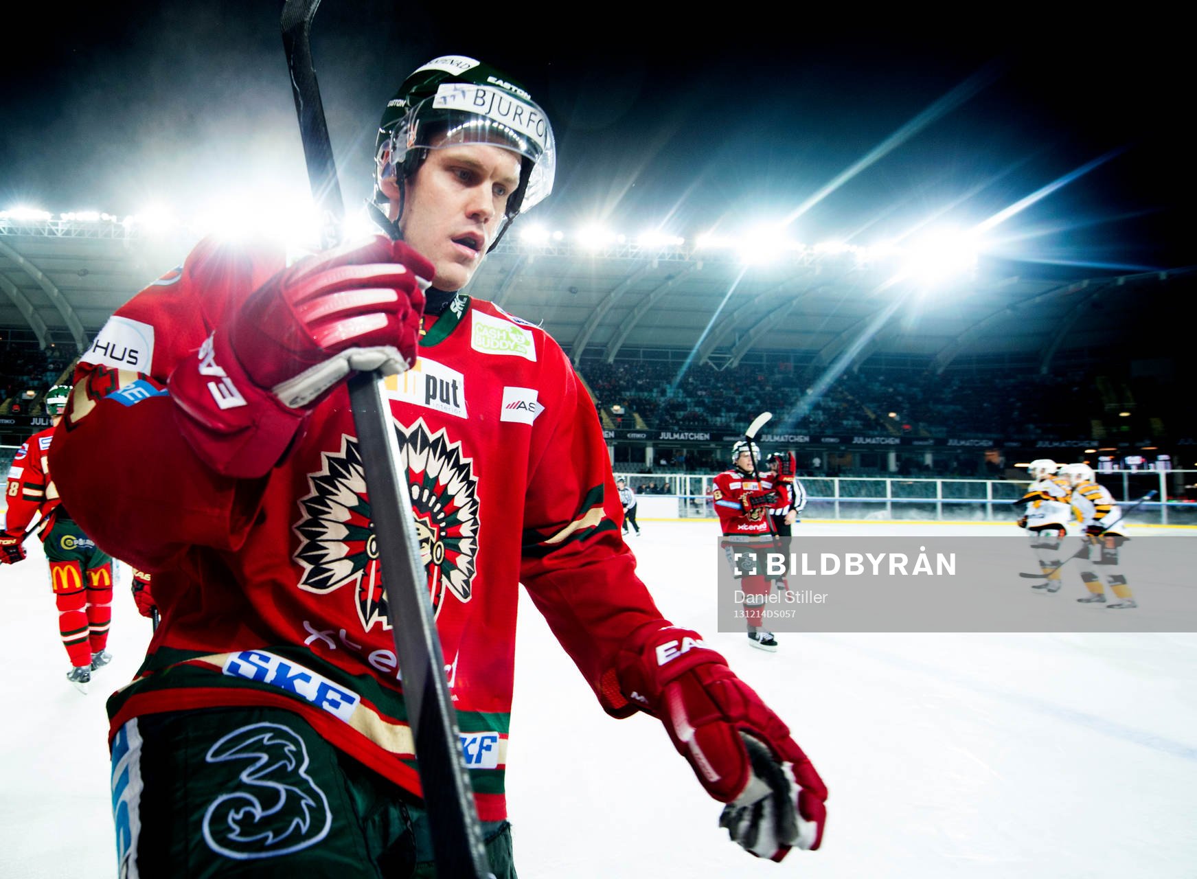 Frölundas Magnus Kahnberg åker in för att byta