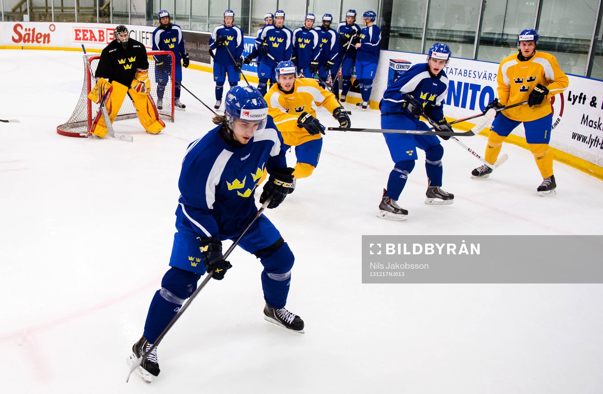 Sebastian Collberg när Sveriges JVM-lag tränar