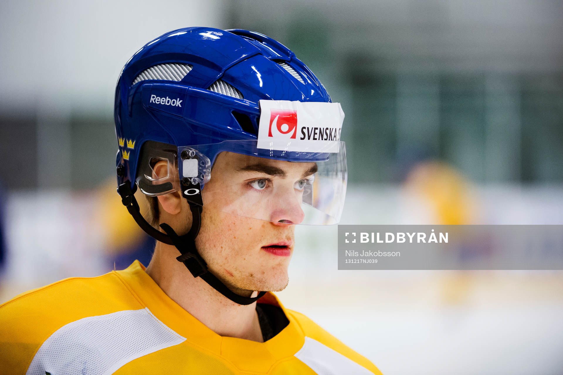 Ludwig Byström när Sveriges JVM-lag tränar