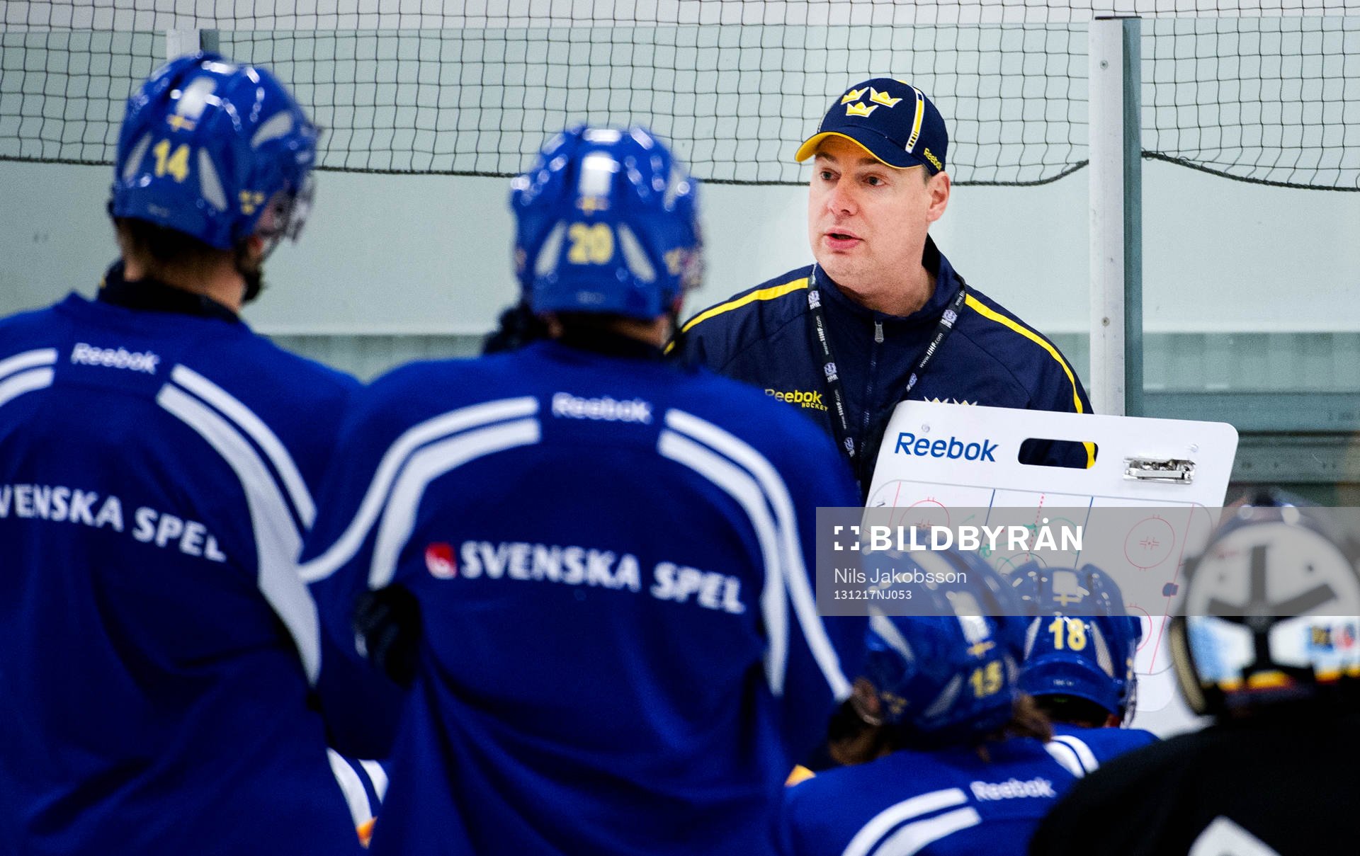 Förbundskapten Rikard Grönborg när Sveriges JVM-lag