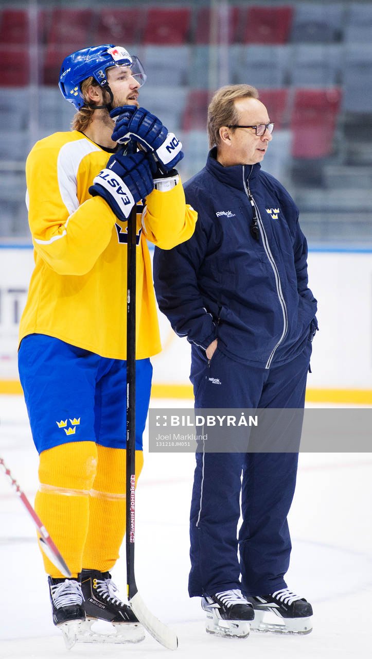 Niklas Persson och förbundskapten Pär Mårts