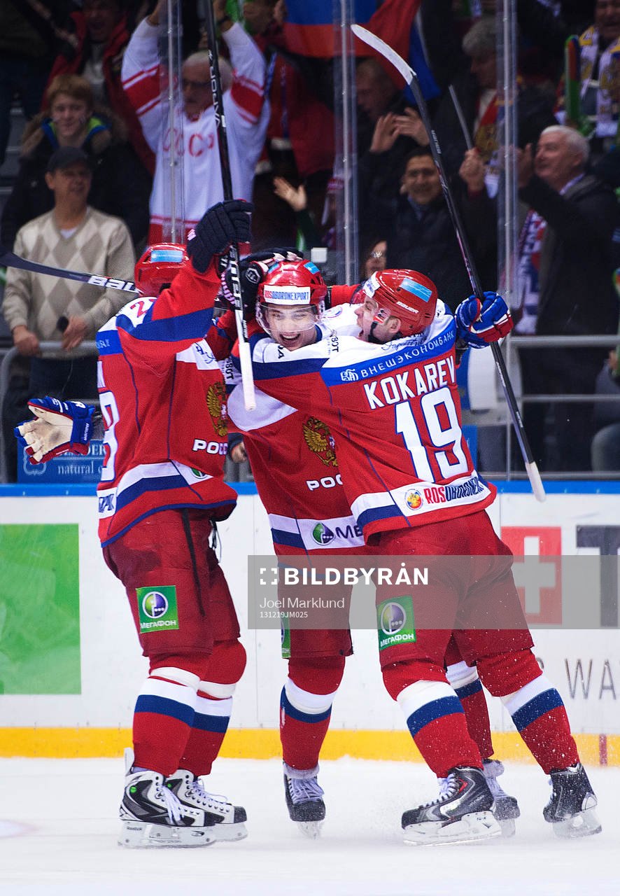 Rysslands Yegor Averin, Nikolai Prokhorkin och Denis