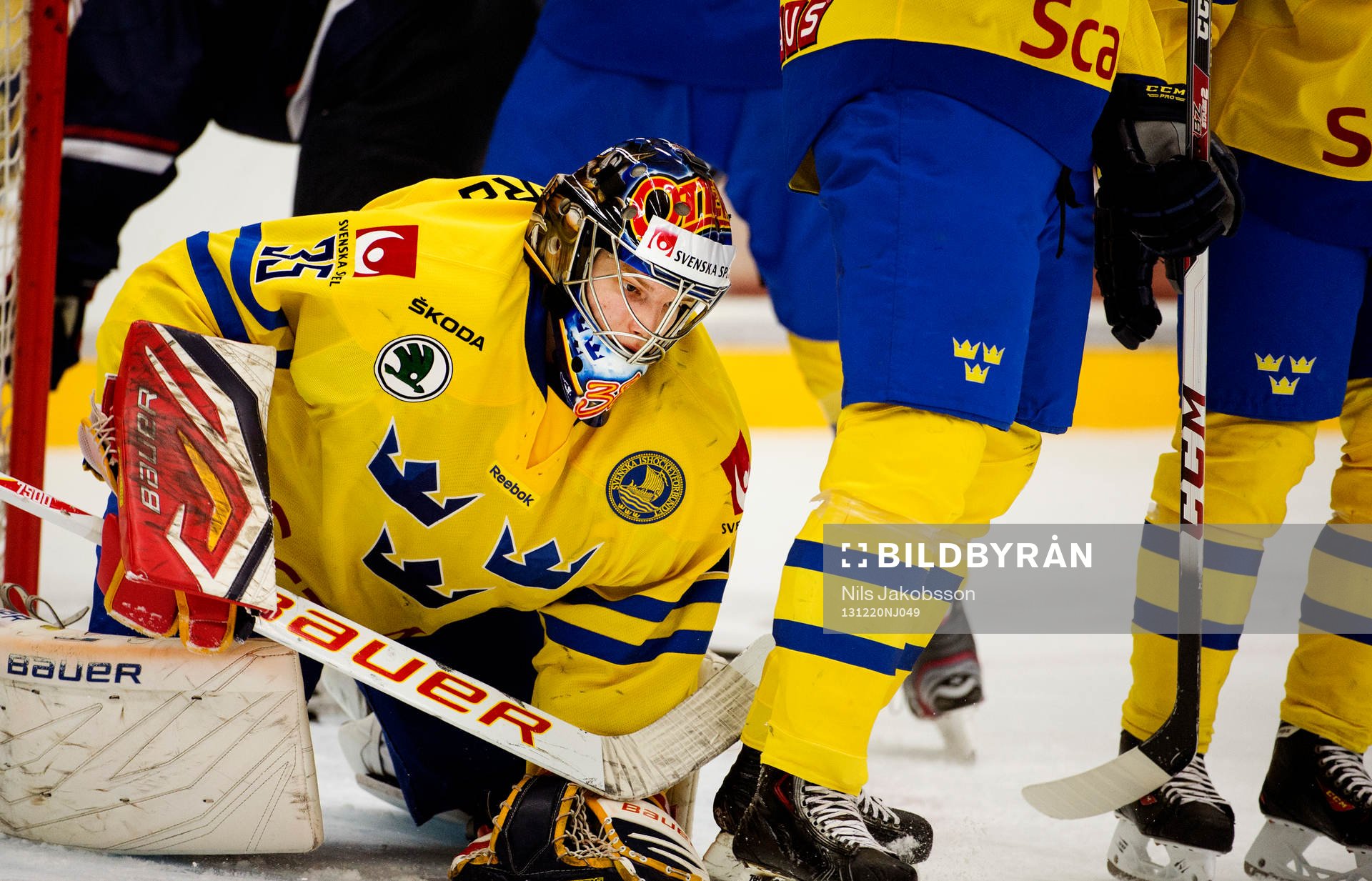 Sveriges målvakt Oscar Dansk