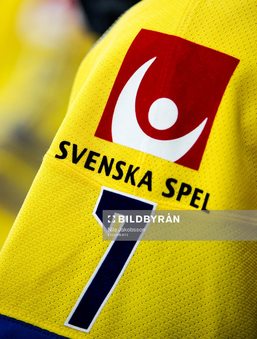 En närbild på Svenska Spels logga
