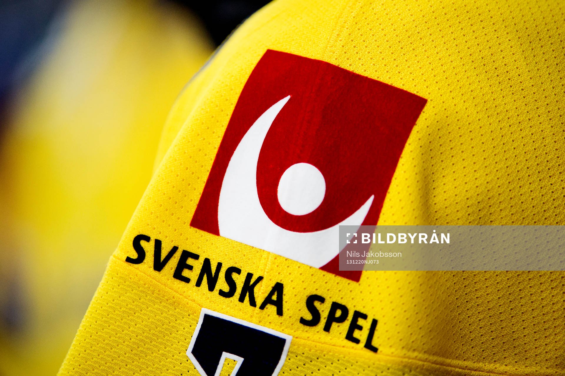 En närbild på Svenska Spels logga