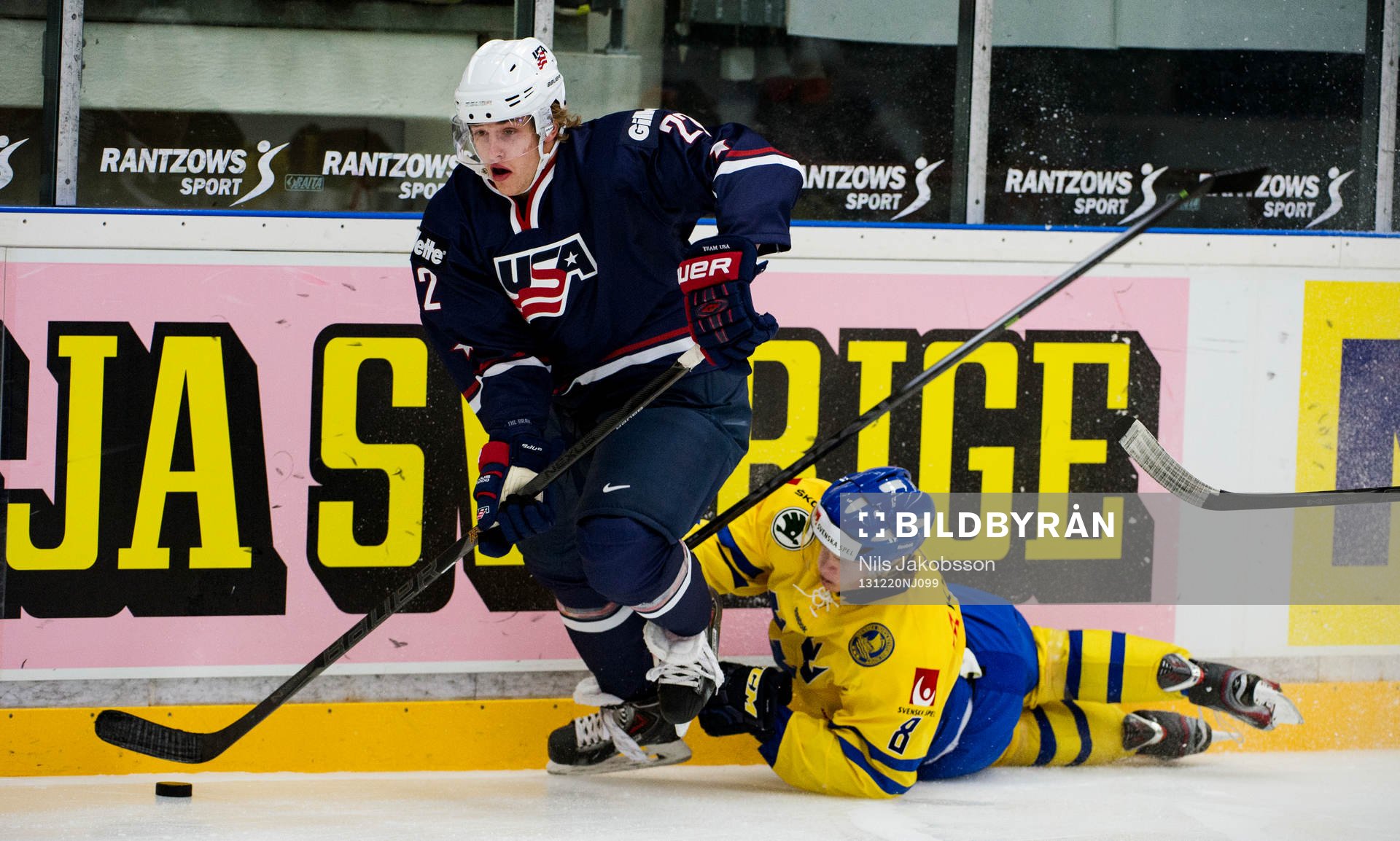 USAs Hudson Fasching och Sveriges Linus Arnesson