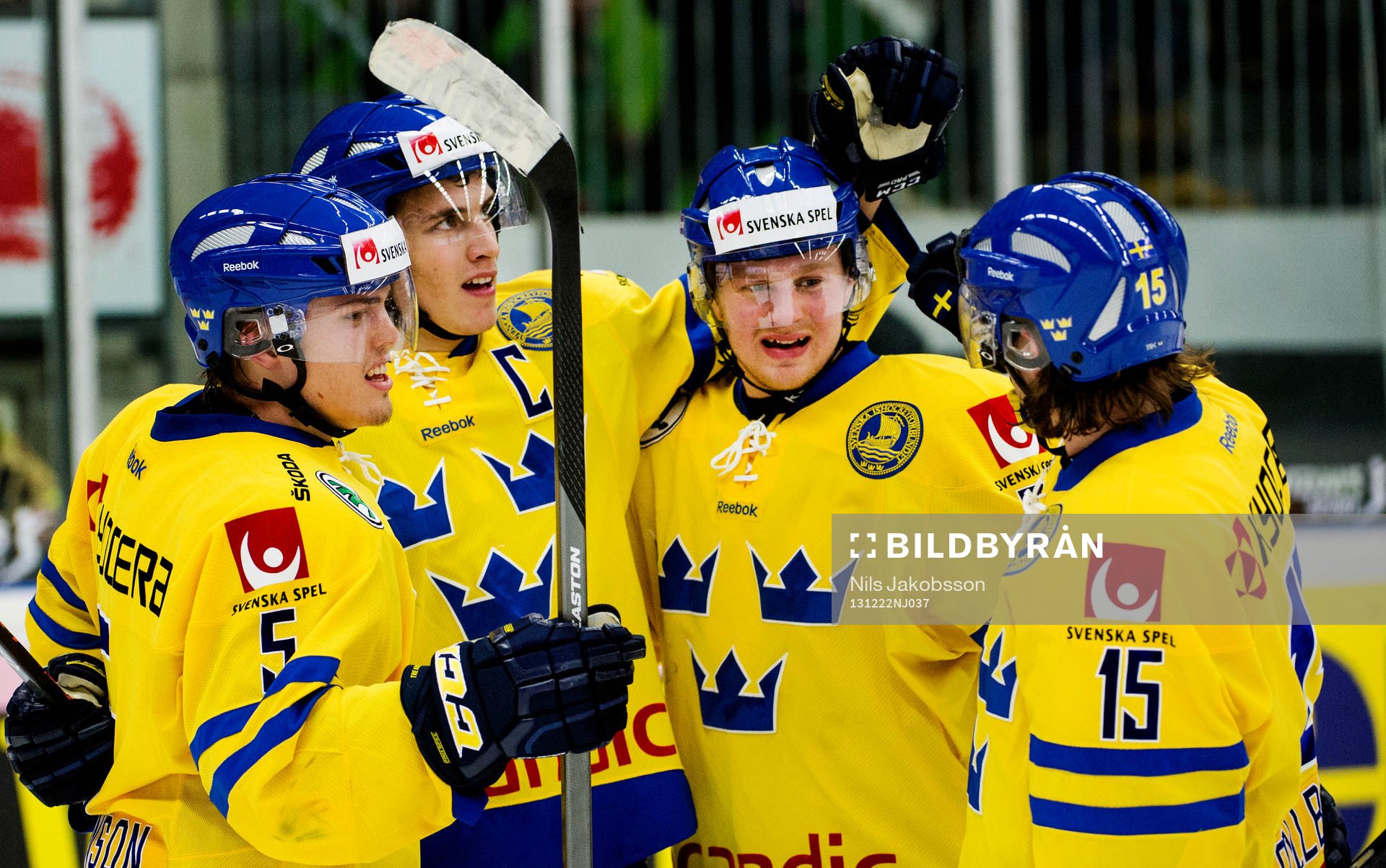Sveriges Andreas Johnson, Alexander Wennberg, Lucas