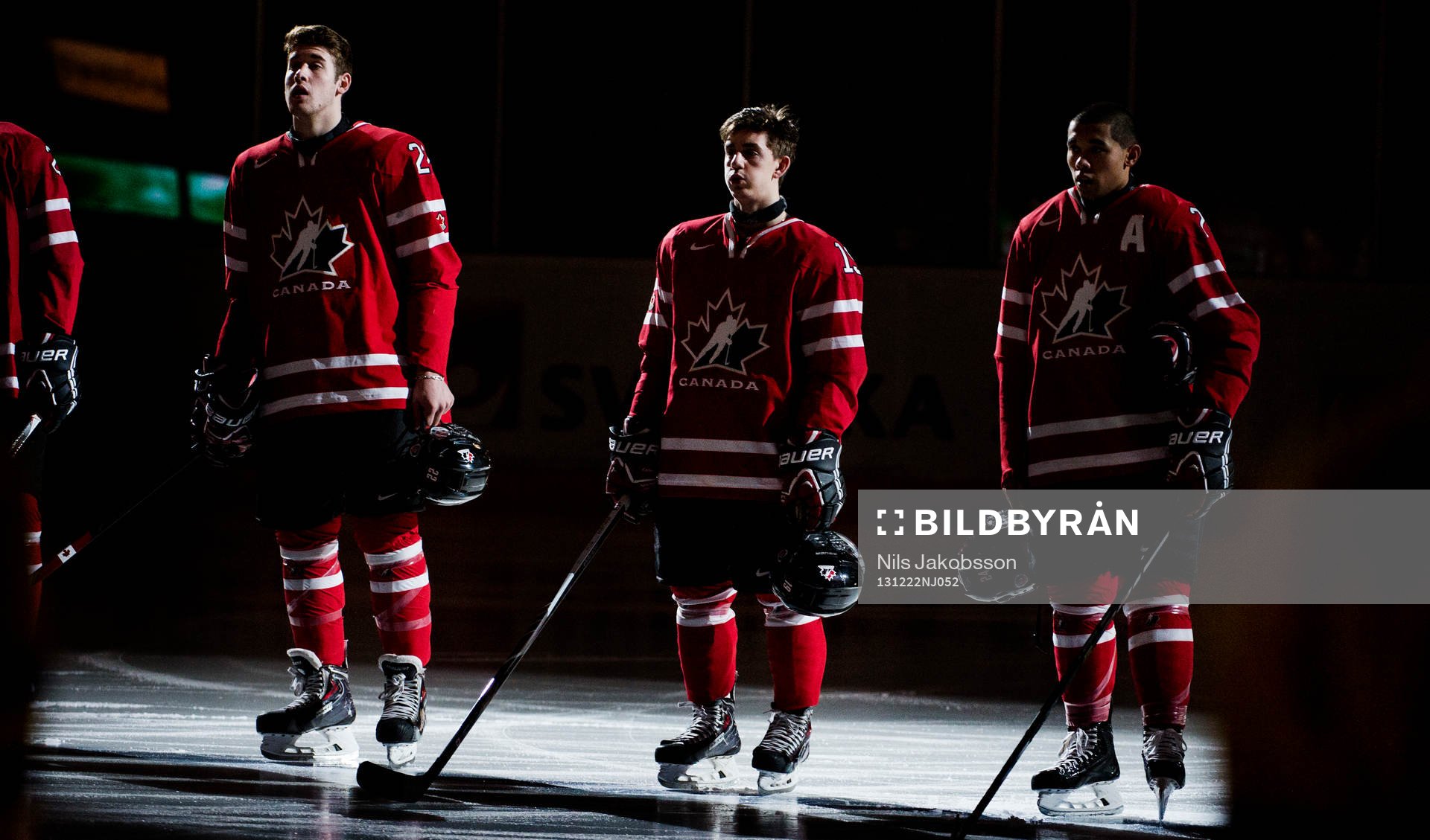 Kanadas Frederik Gauthier, Nic Petan och Marhew Dumba står