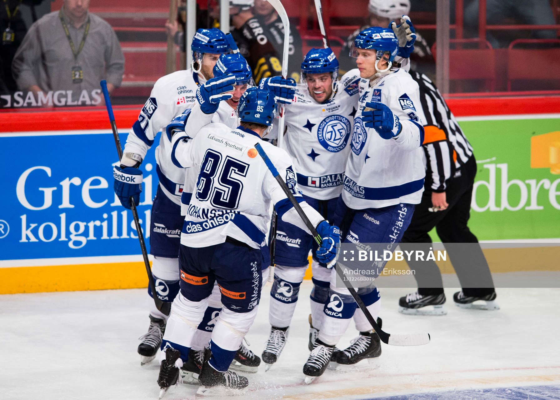 Leksands Kevin Kapstad jublar