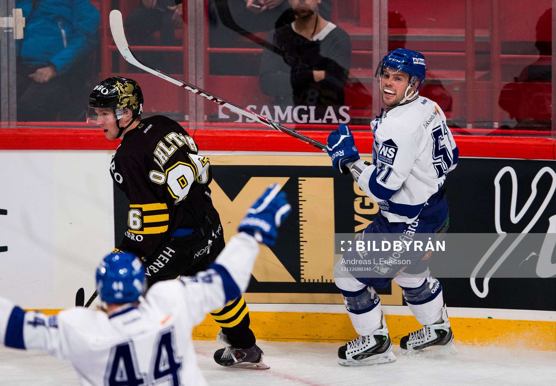 Leksands Kevin Kapstad jublar
