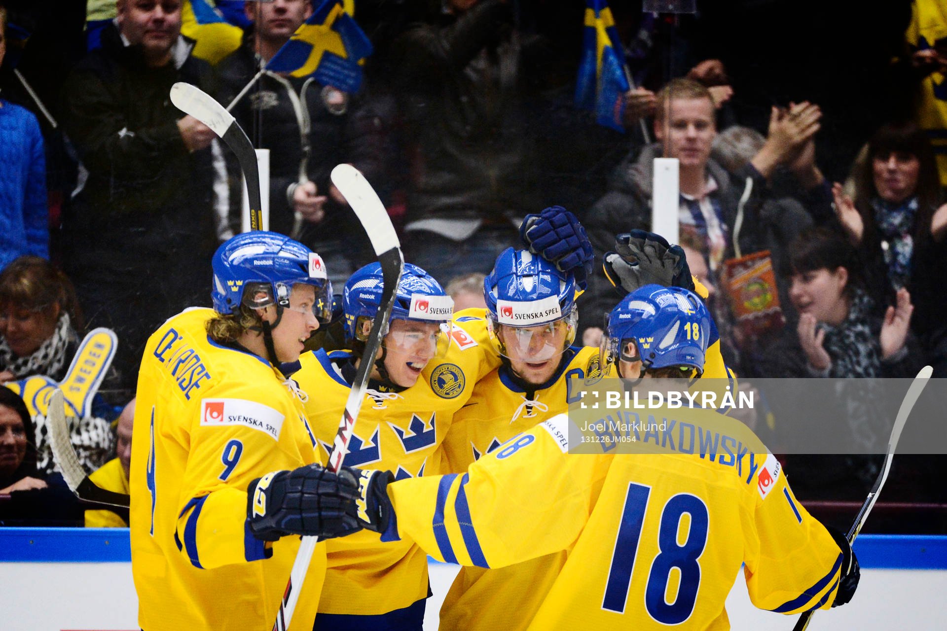 Sveriges Jacob de la Rose, Christian Djoos, Filip Forsberg