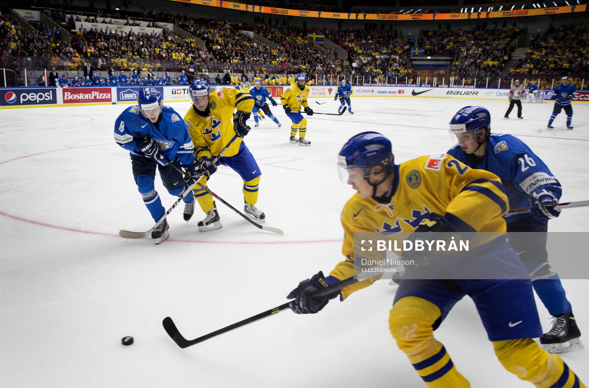 Sveriges Jesper Pettersson och Finlands Saku Kinunen i
