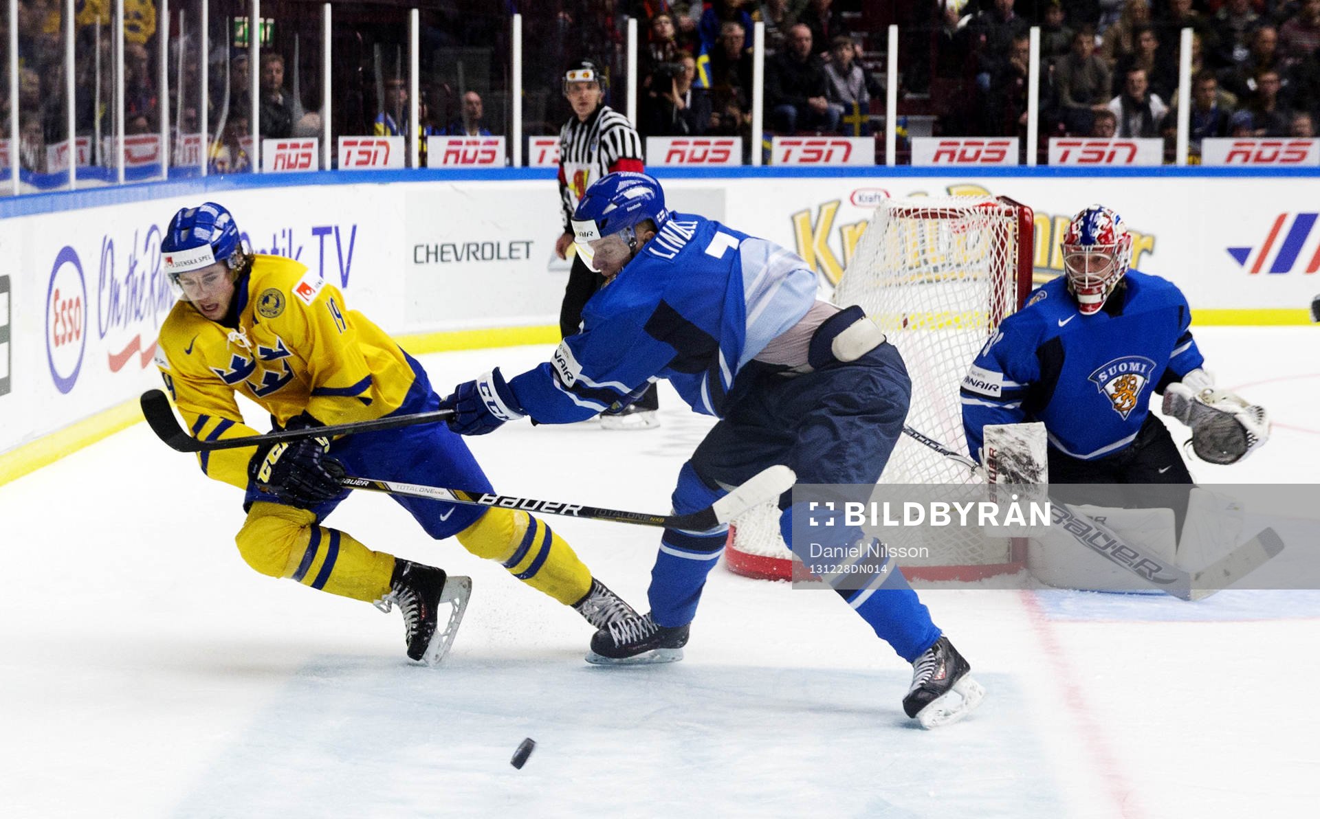 Sveriges Elias Lindholm och Finlands Esa Lindell och