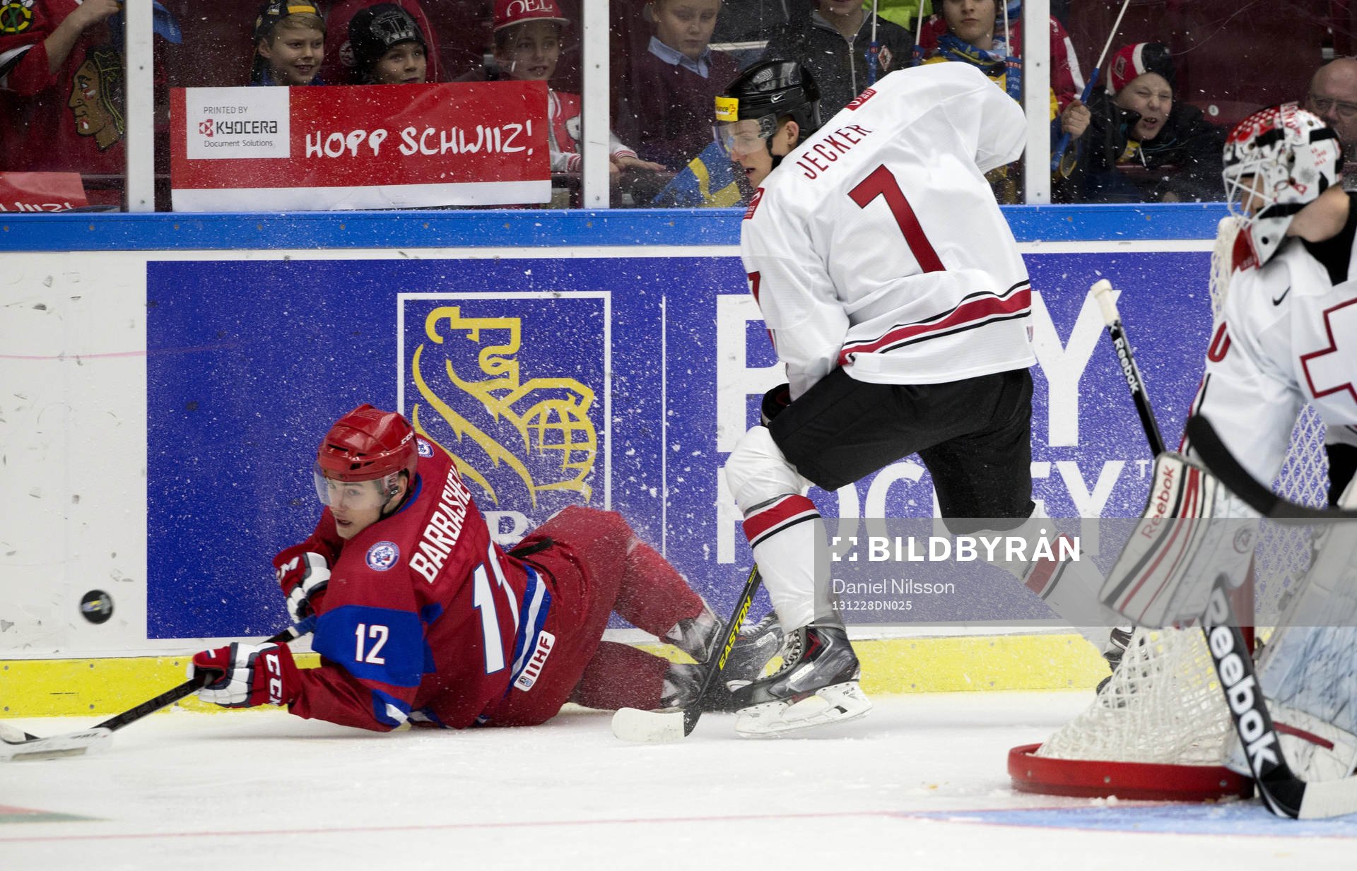 Schweiz Benoit JEcker och Rysslands Ivan Barbashyov