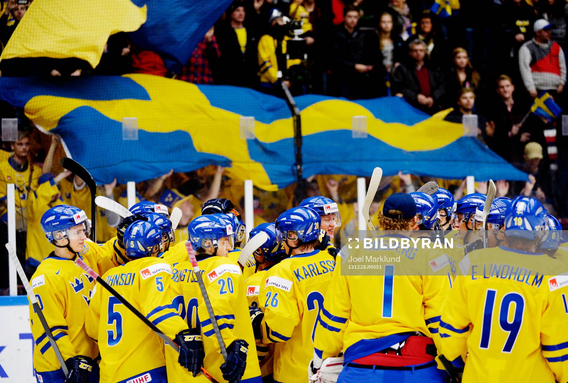 Jubel i svenska laget