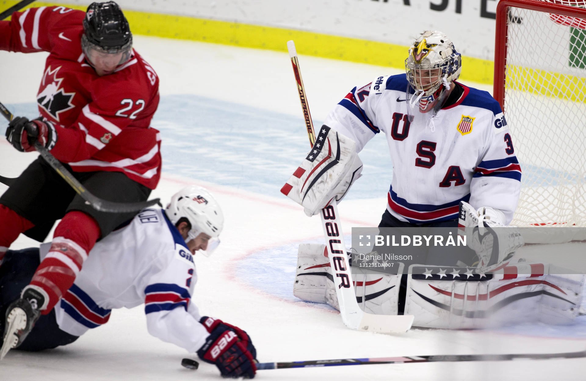 s Brady Skjei och målvakt Jon Gillies