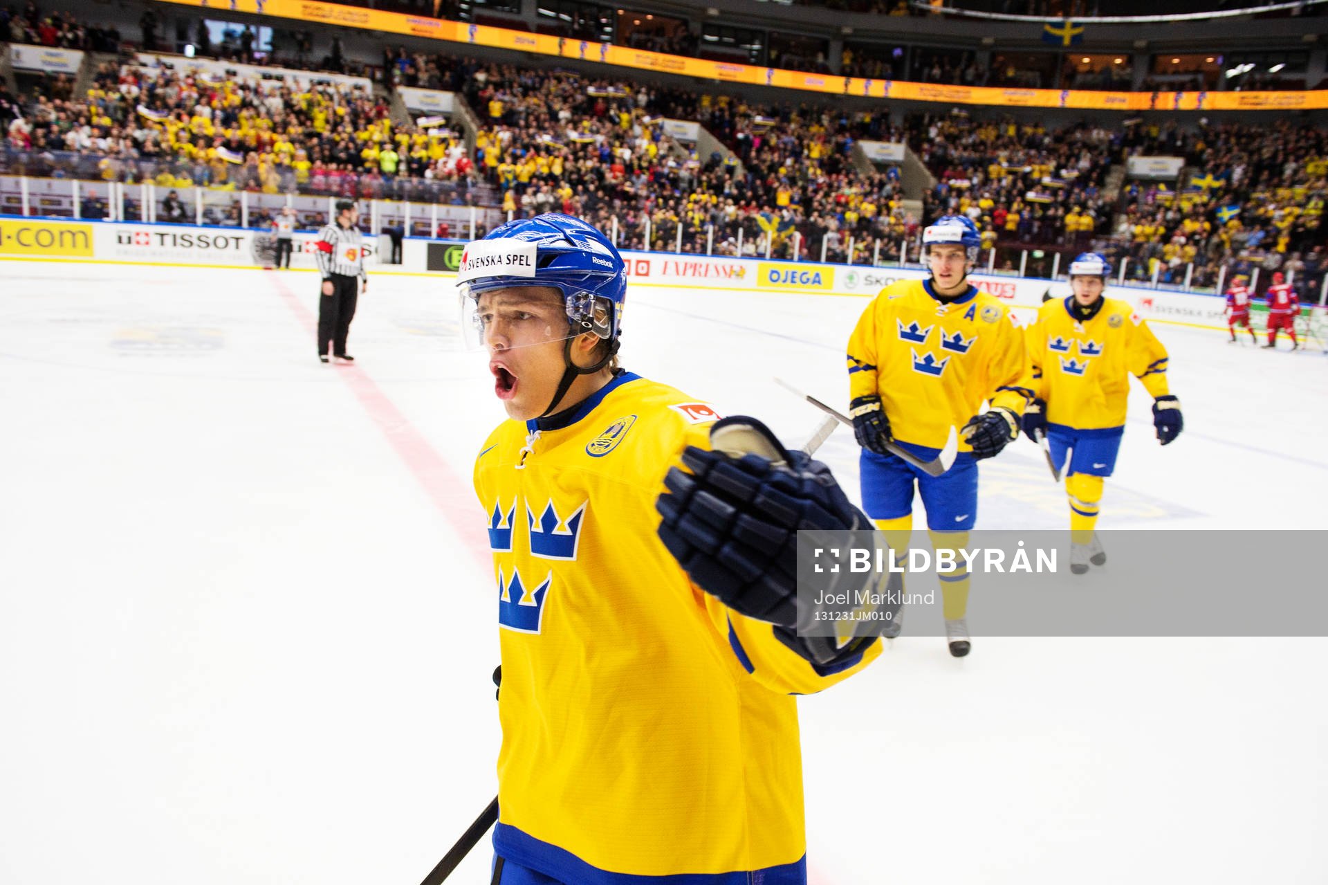 Sveriges Andreas Johnson jublar