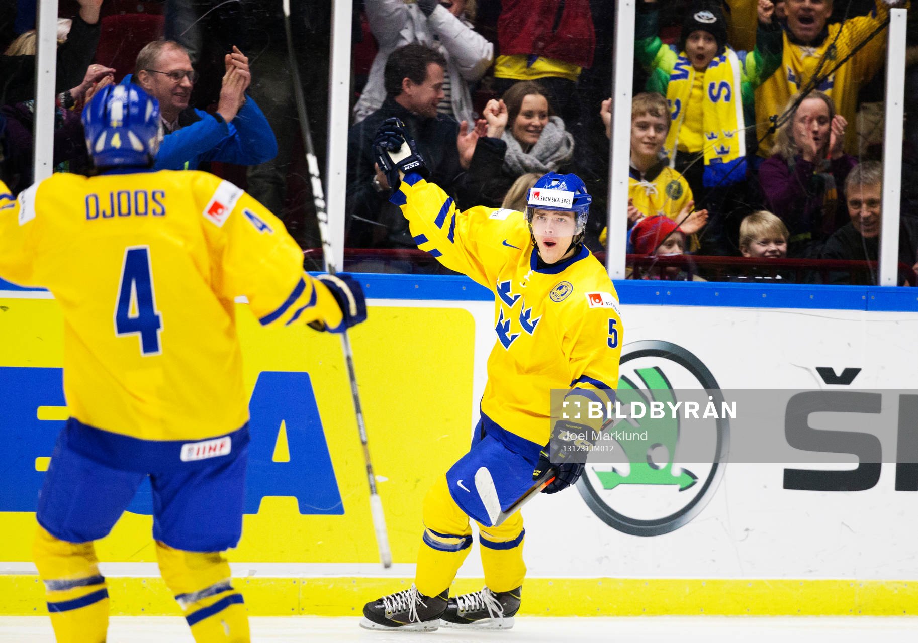Sveriges Andreas Johnson jublar