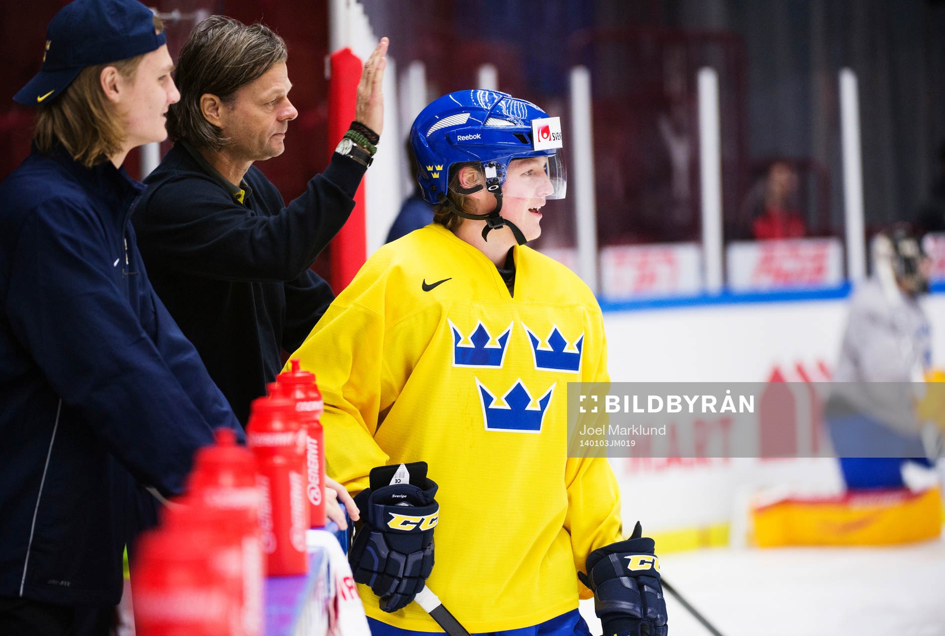 Skadade Anton Karlsson, läkare PA Bergsten och Erik