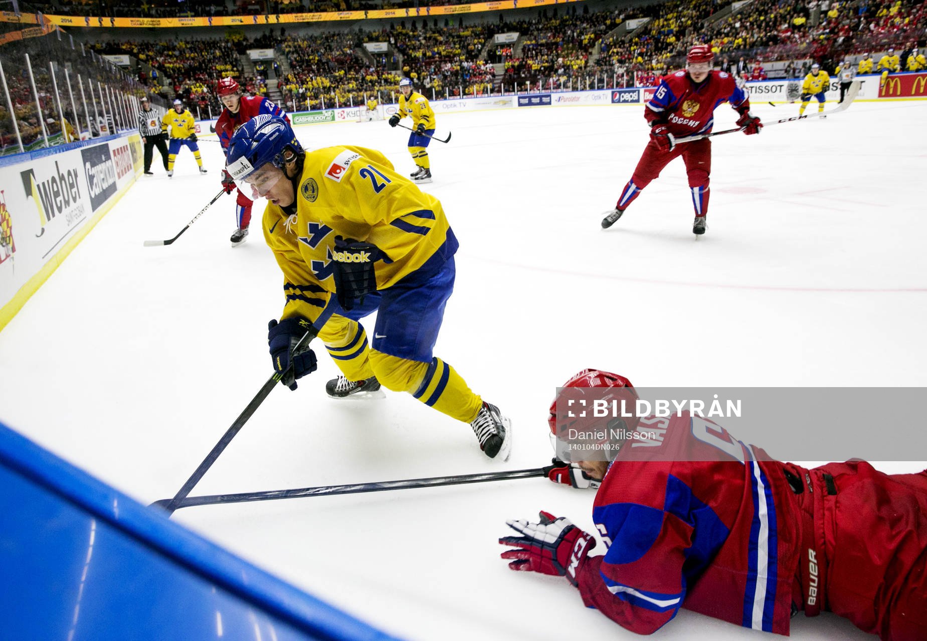 Sveriges Filip Sandberg  och Rysslands Valeri Vasiliev