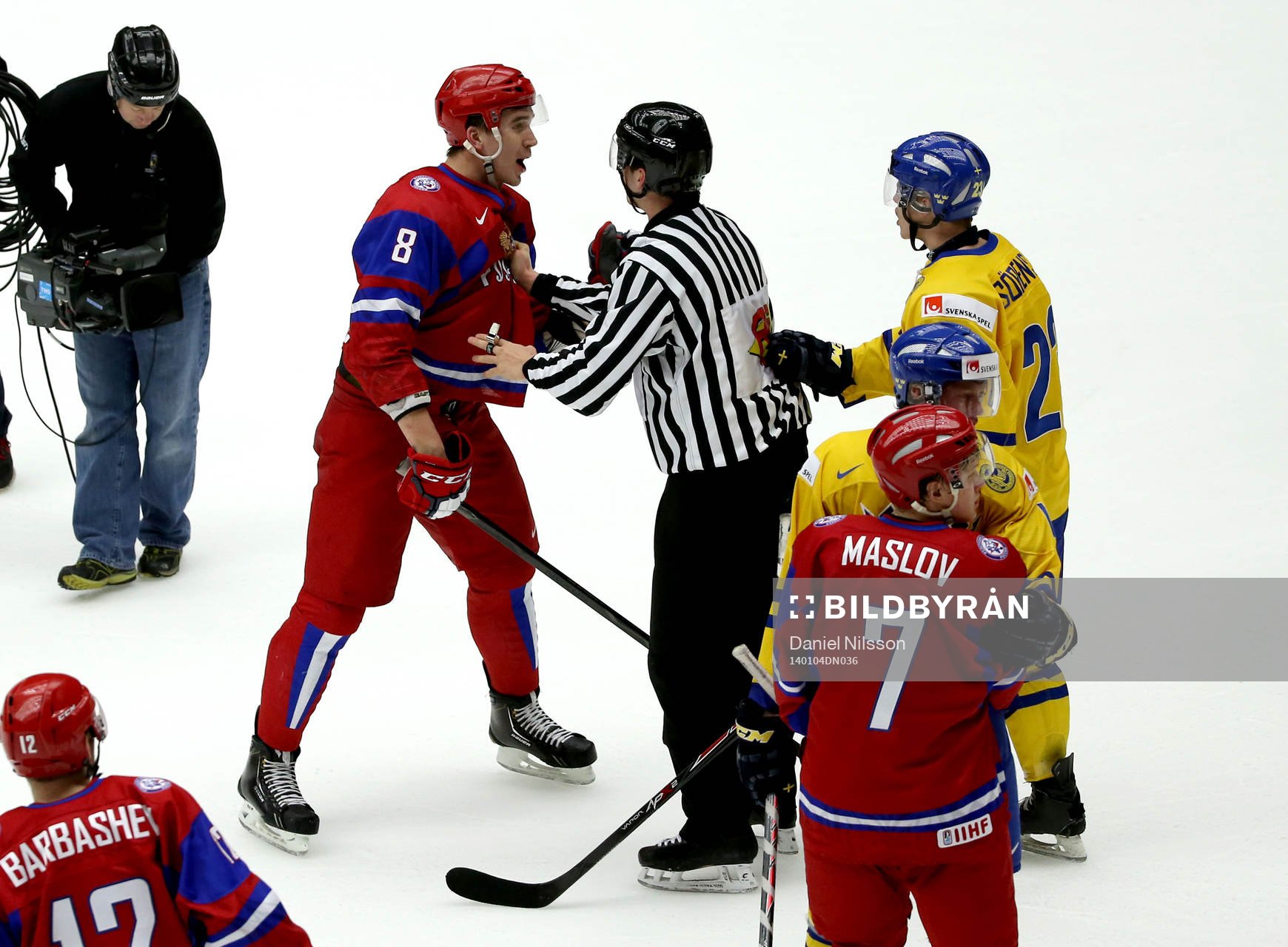 Rysslands Nikita Tryamkin bråkade med Sveriges Nick