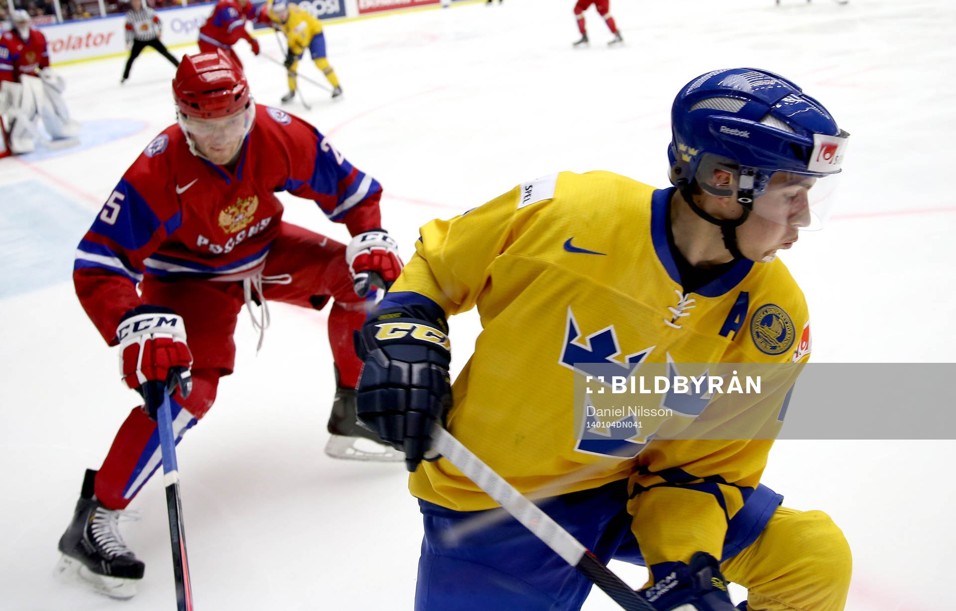 Sveriges Alexander Wennberg och Rysslands Mikhail Grigorenko