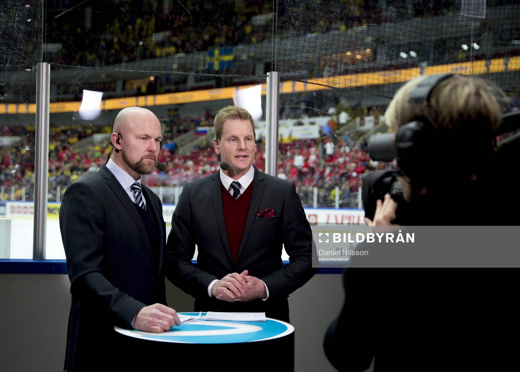 Viasats kommentatorer Mattias Norström och Niklas Jihde