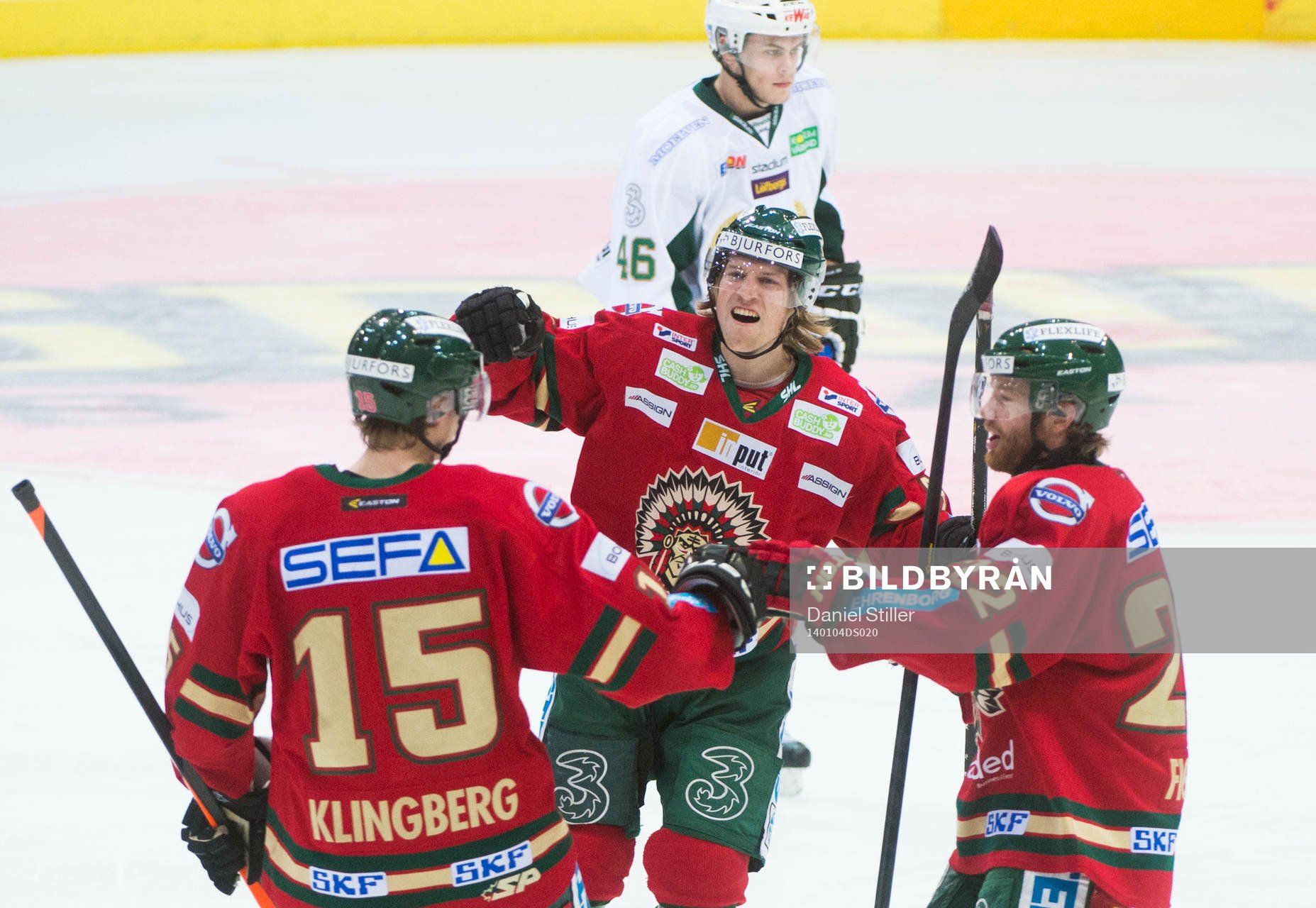 Frölundas John Klingberg gör 1-1 och Mathis Olimb mfl