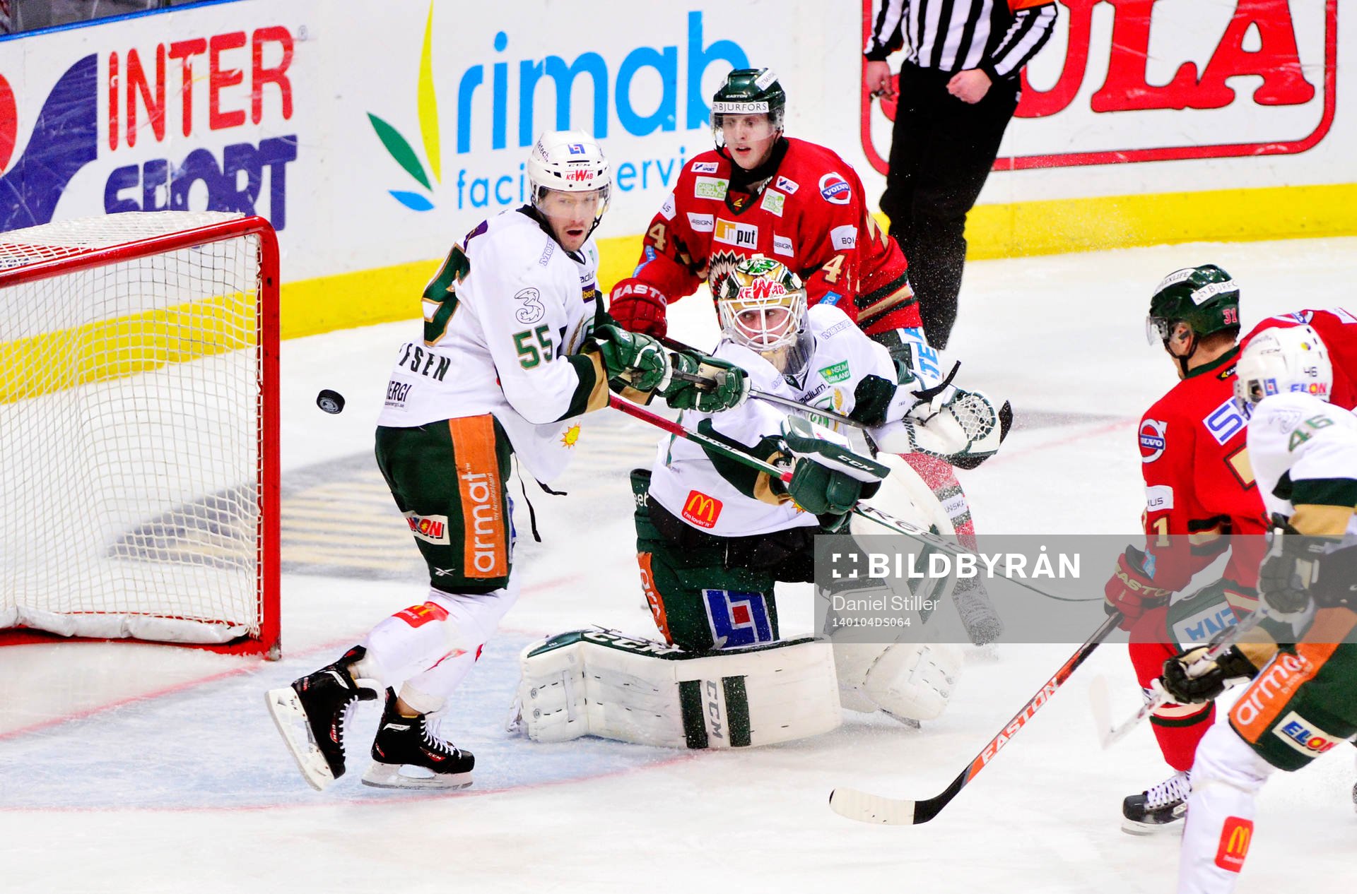 Frölunda är nära att göra 2 - 1 (Frölundas Pontus