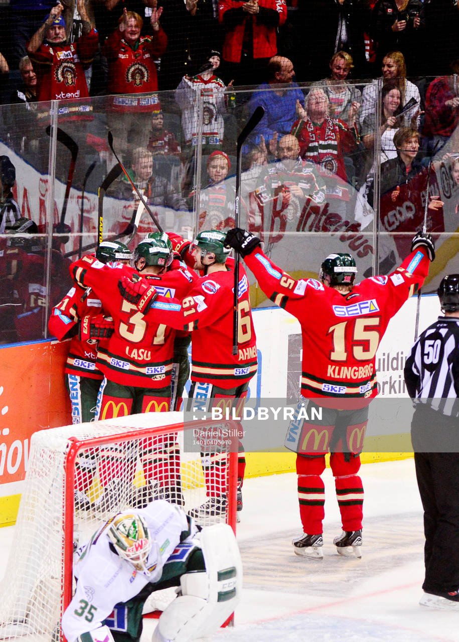 Jubel hos Frölunda och hos Anton Axelsson