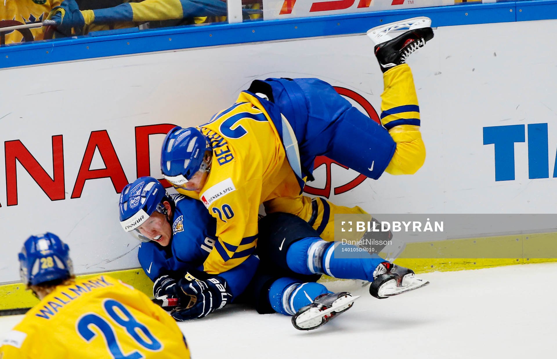 Sveriges Lukas Bengtsson och Finlands Saku Kinnunen