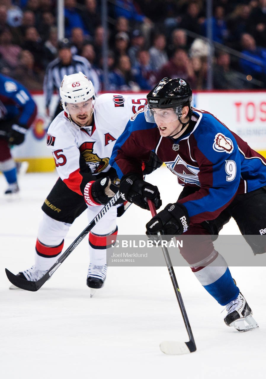 Ottawas Erik Karlsson jagar Colorados Matt Duchene