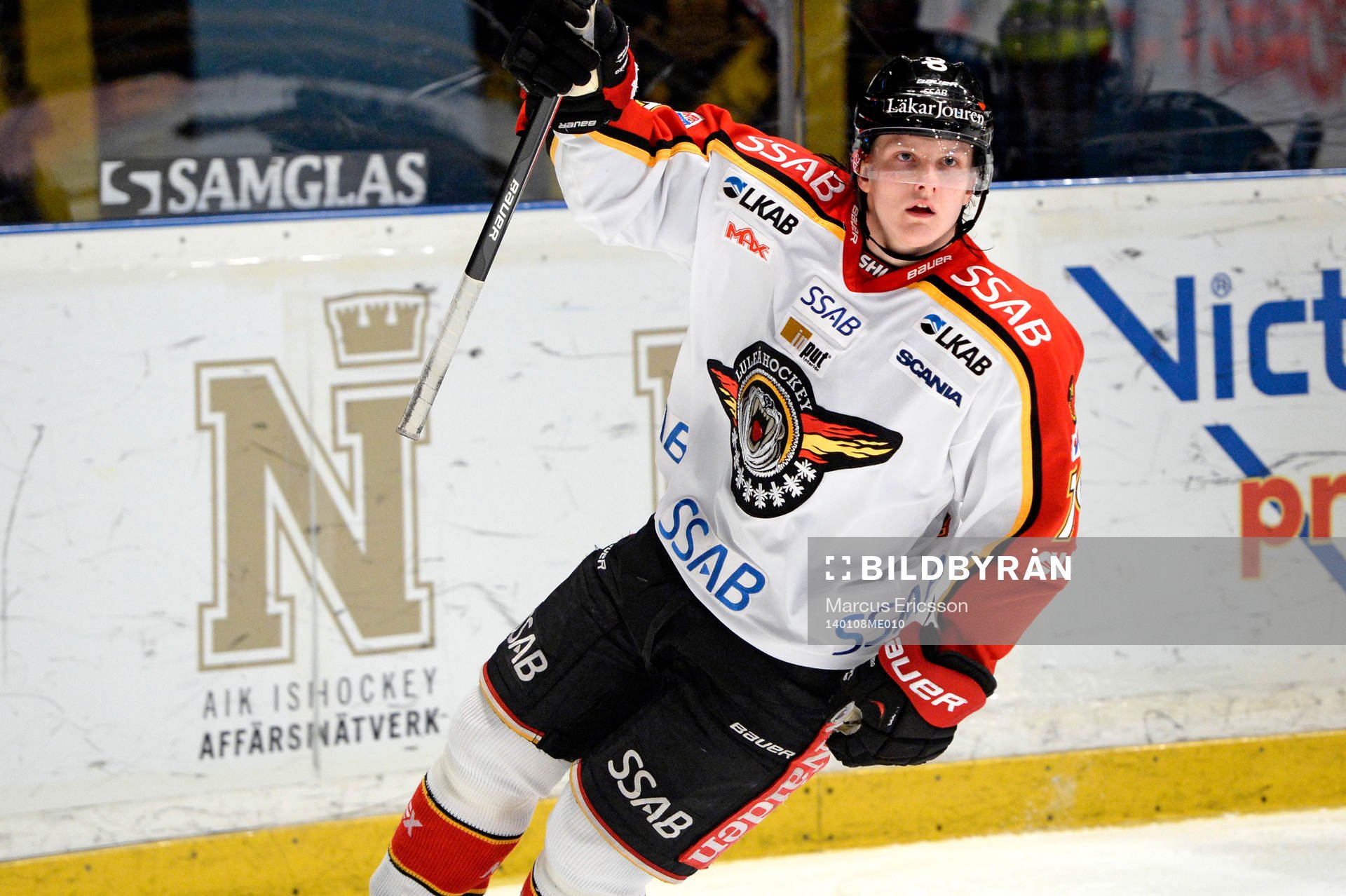 Luleås Daniel Mannberg jublar