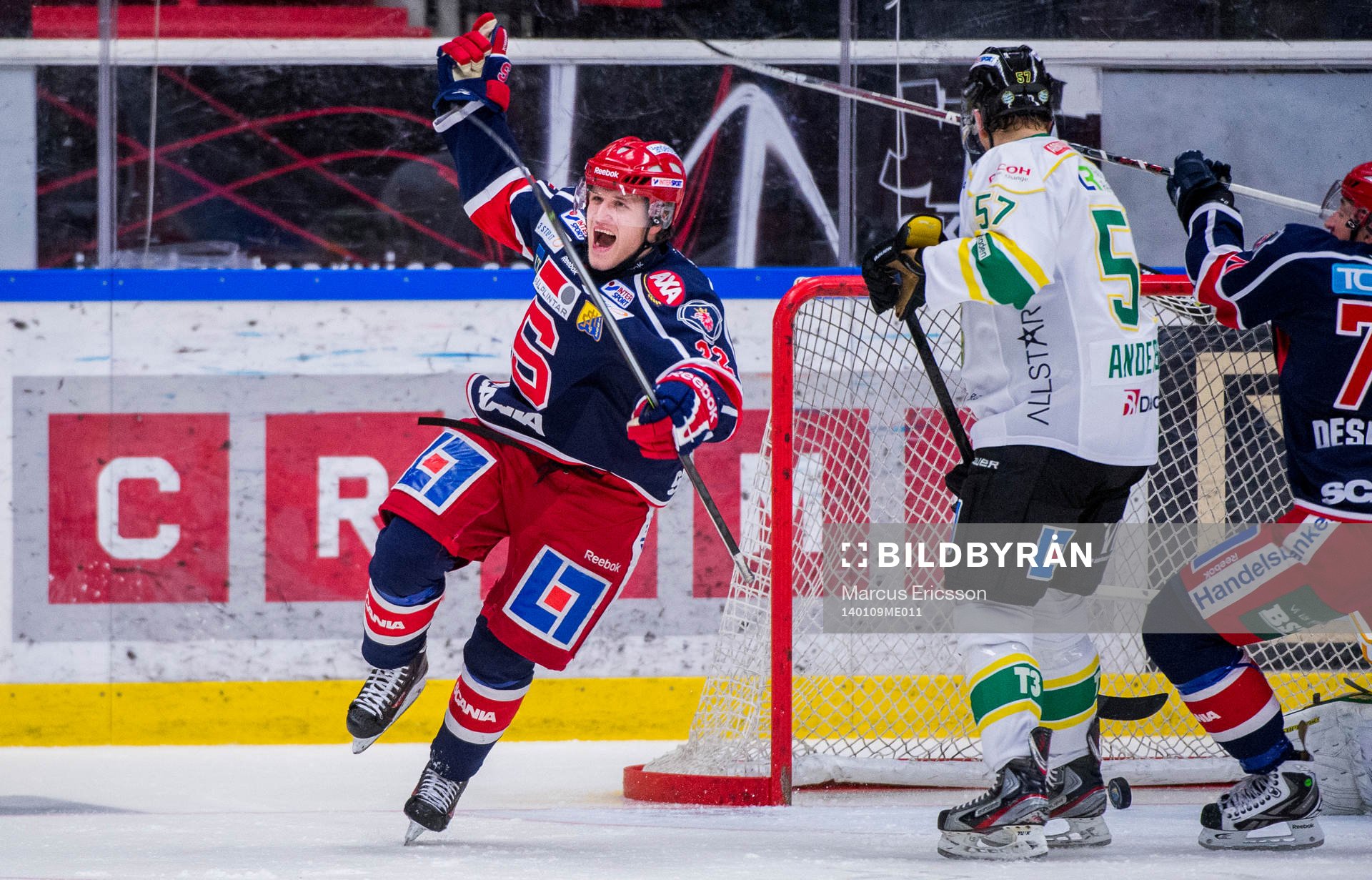 Södertäljes Jesper Thörnberg jublar