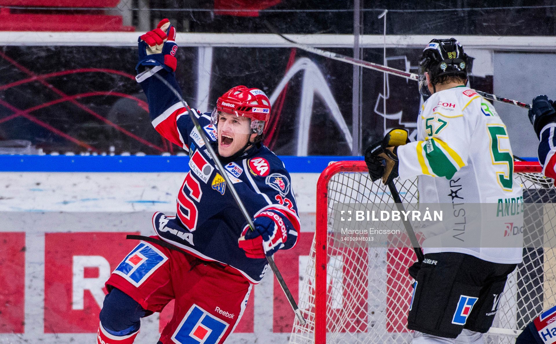 Södertäljes Jesper Thörnberg jublar