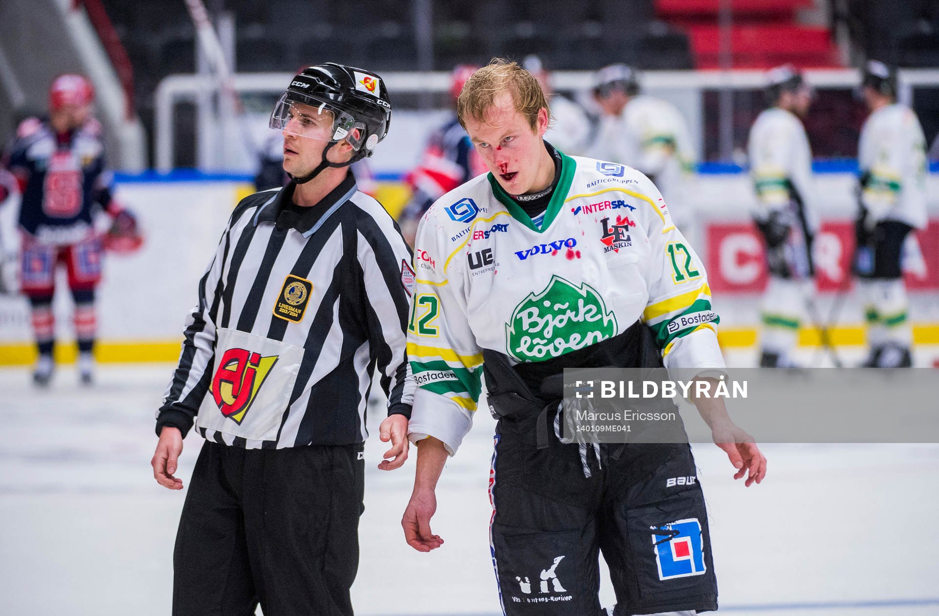 Björklövens Linus Boström leds av isen
