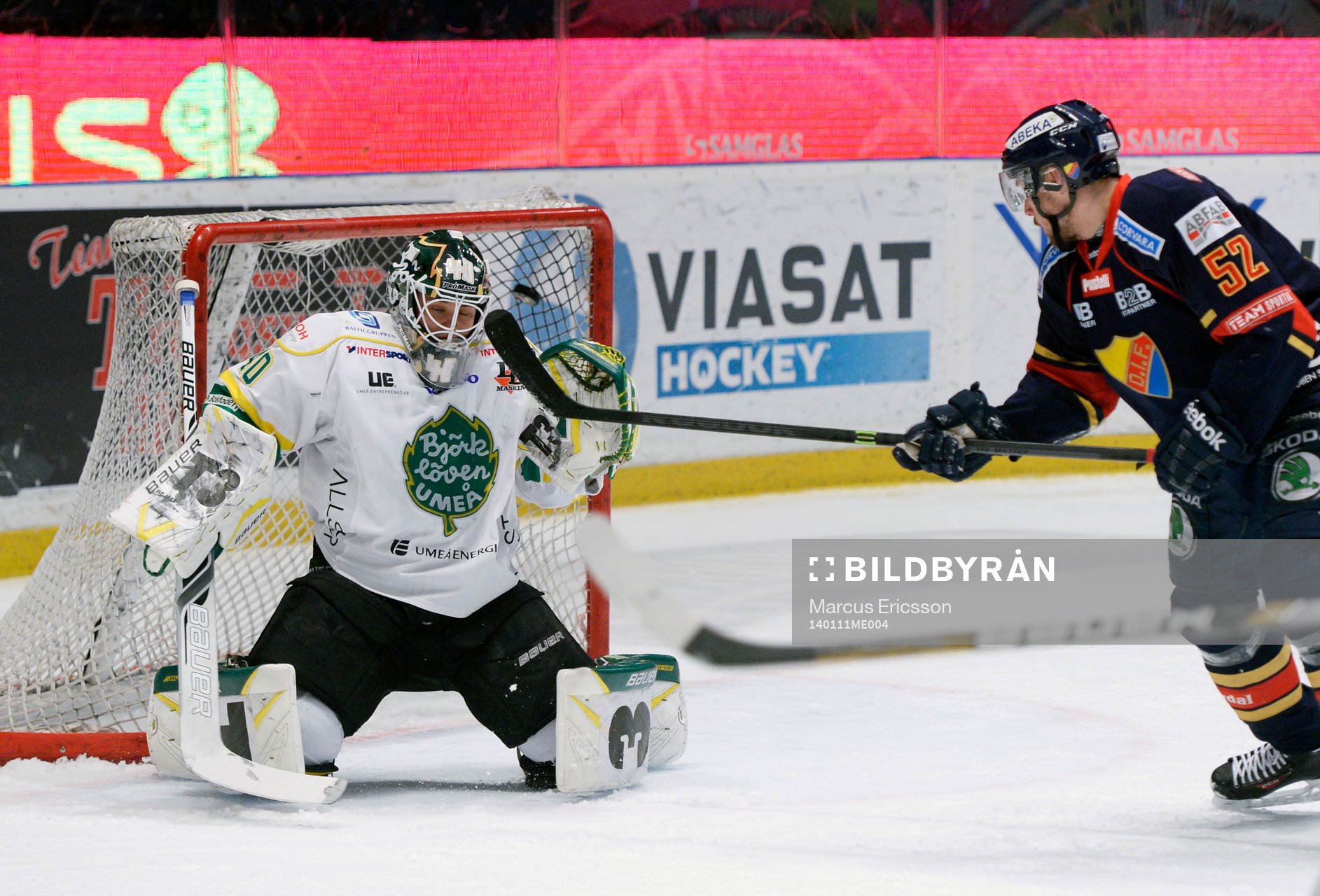 1-0 går in bakom Björklövens målvakt Daniel Wälitalo