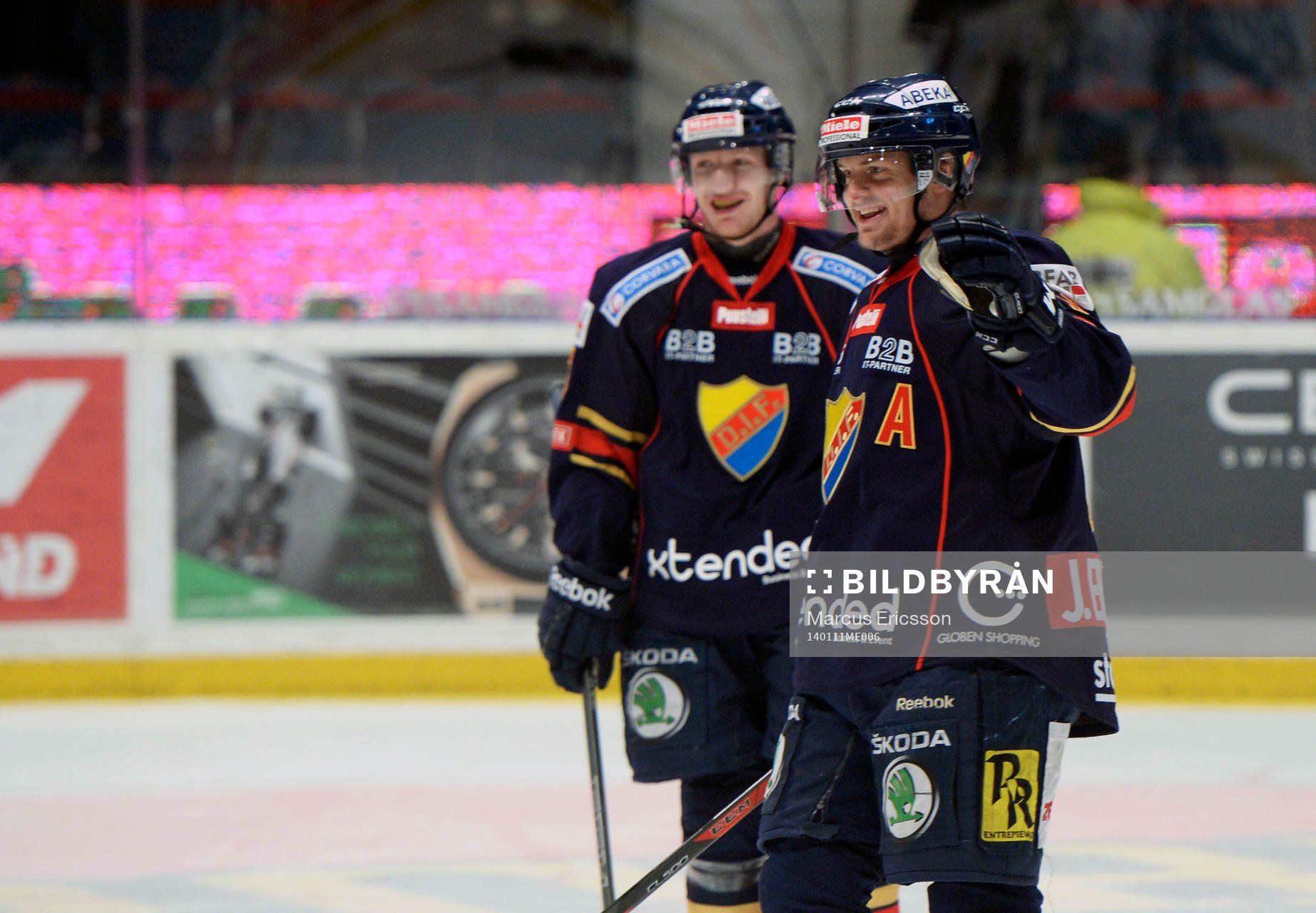 Djurgårdens Dustin Johner jublar