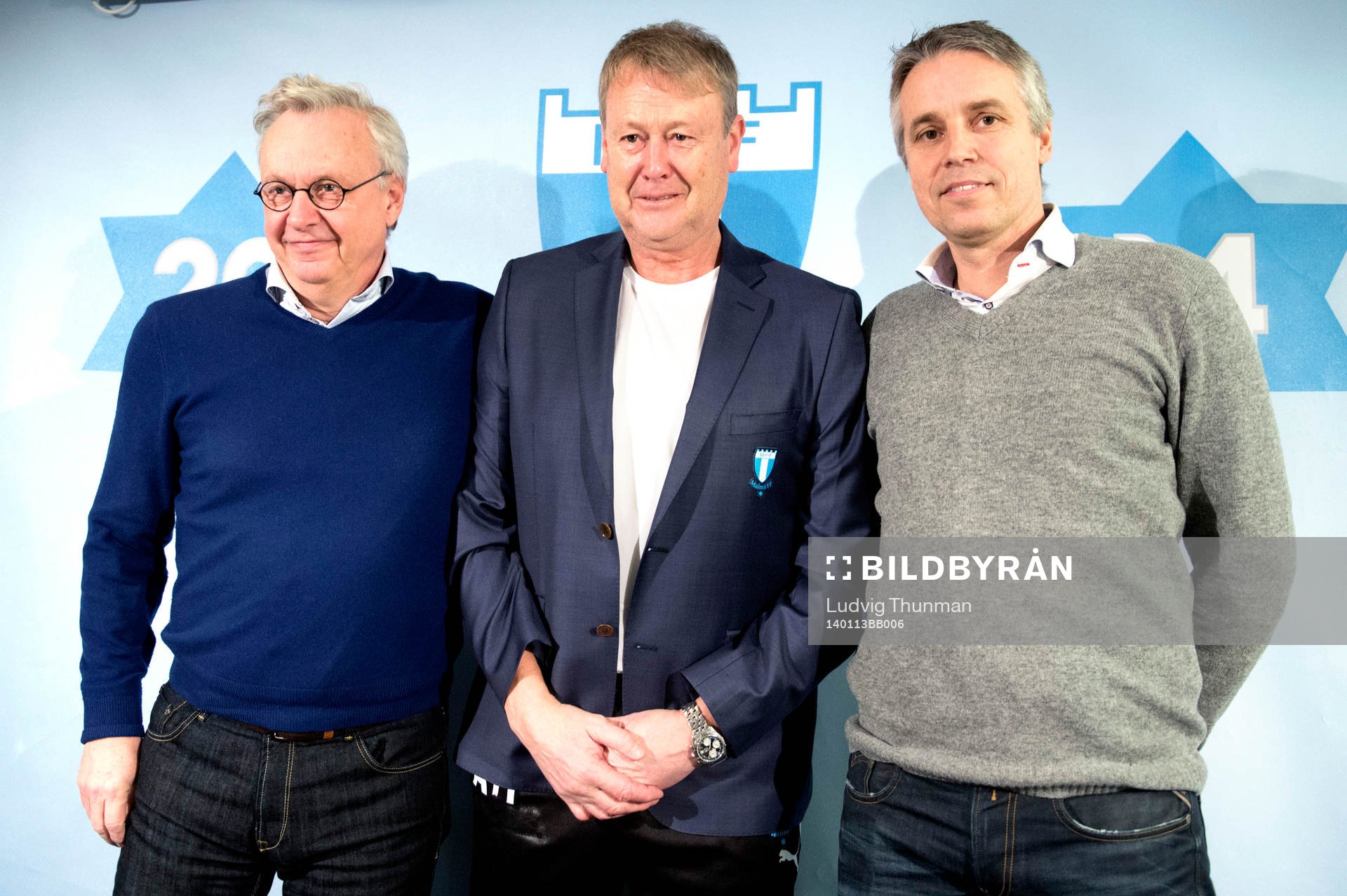 Malmö FFs VD Per Nilsson, Åge Hareide och fd sportchefen