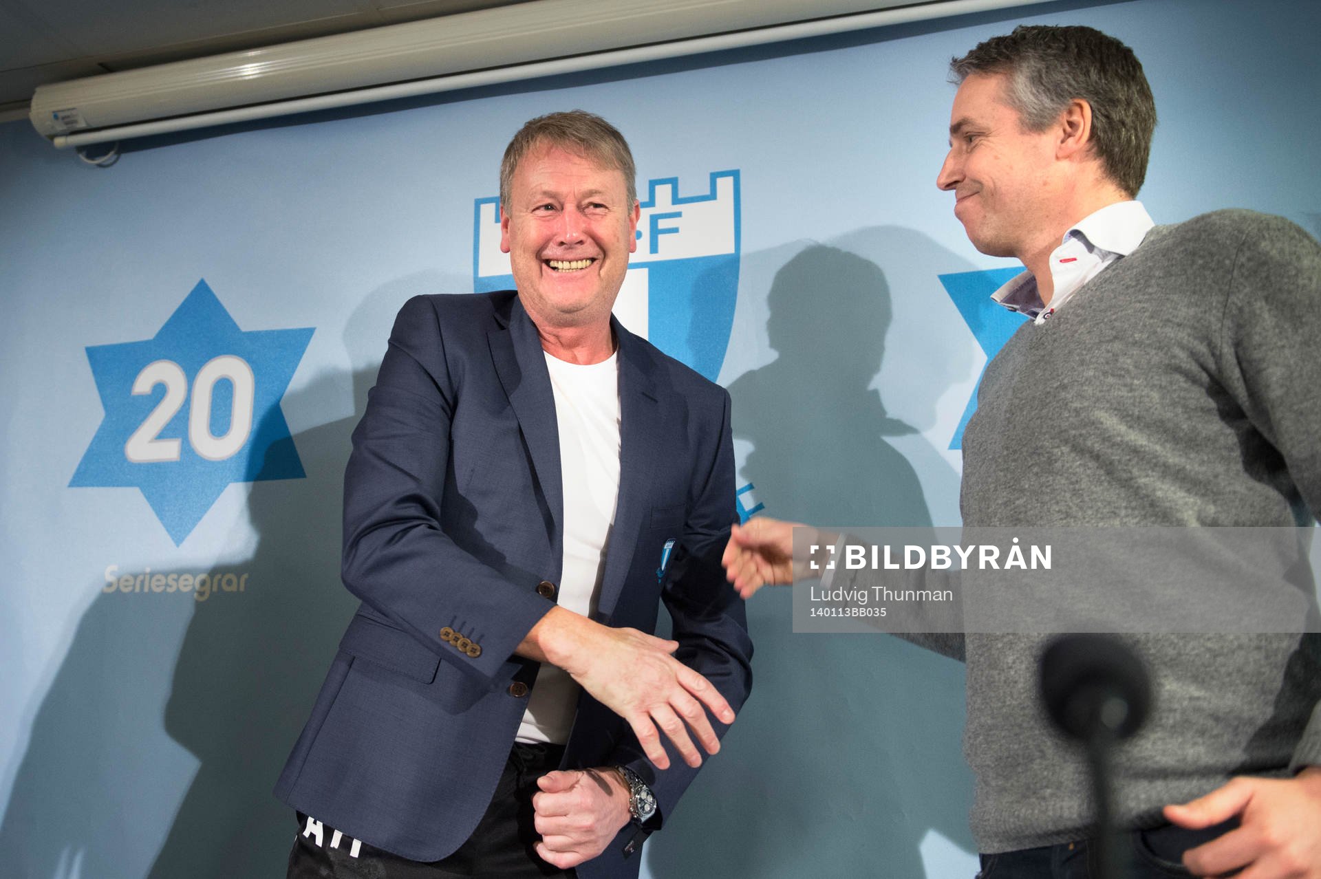 Åge Hareide och fd sportchefen Per Ågren