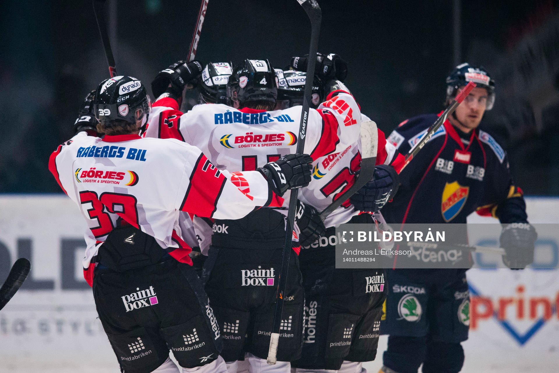Karlskronas spelare jublar