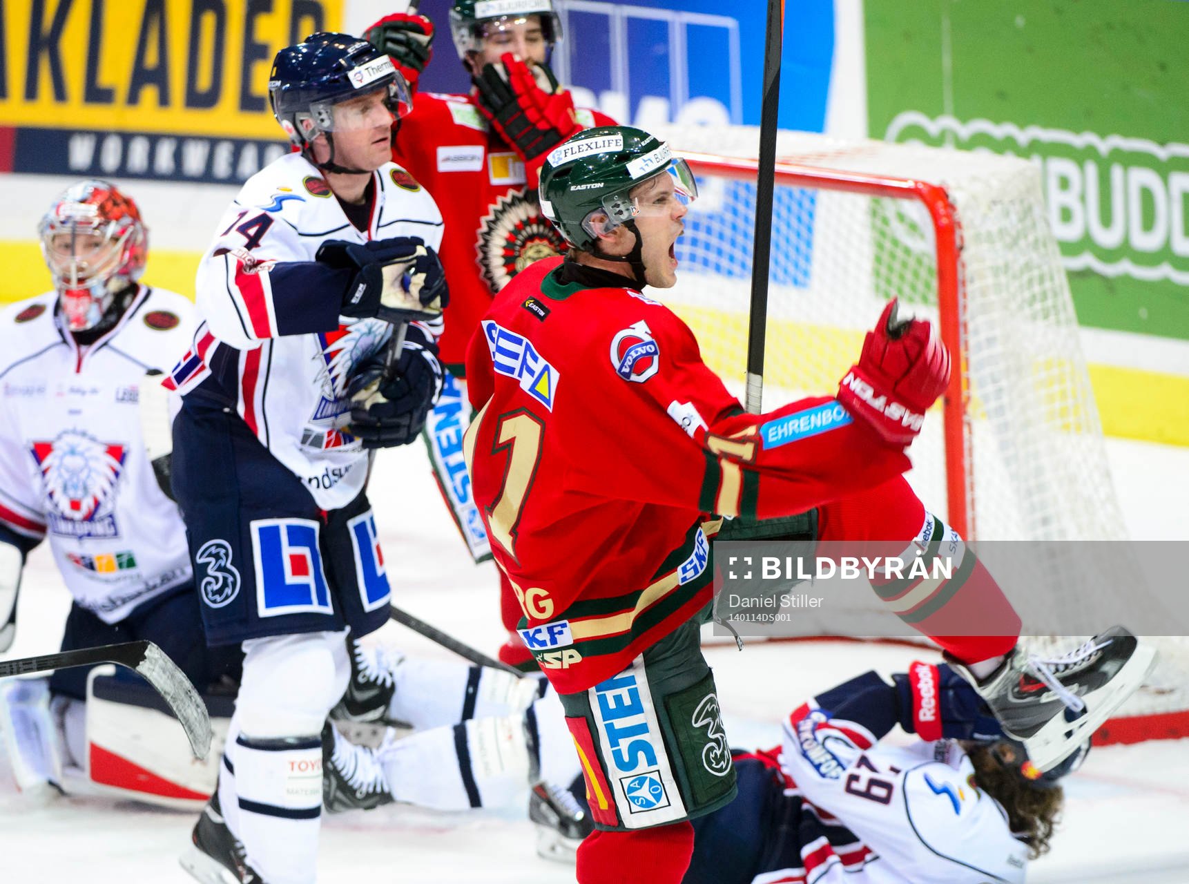 Frölundas Magnus Kahnberg jublar