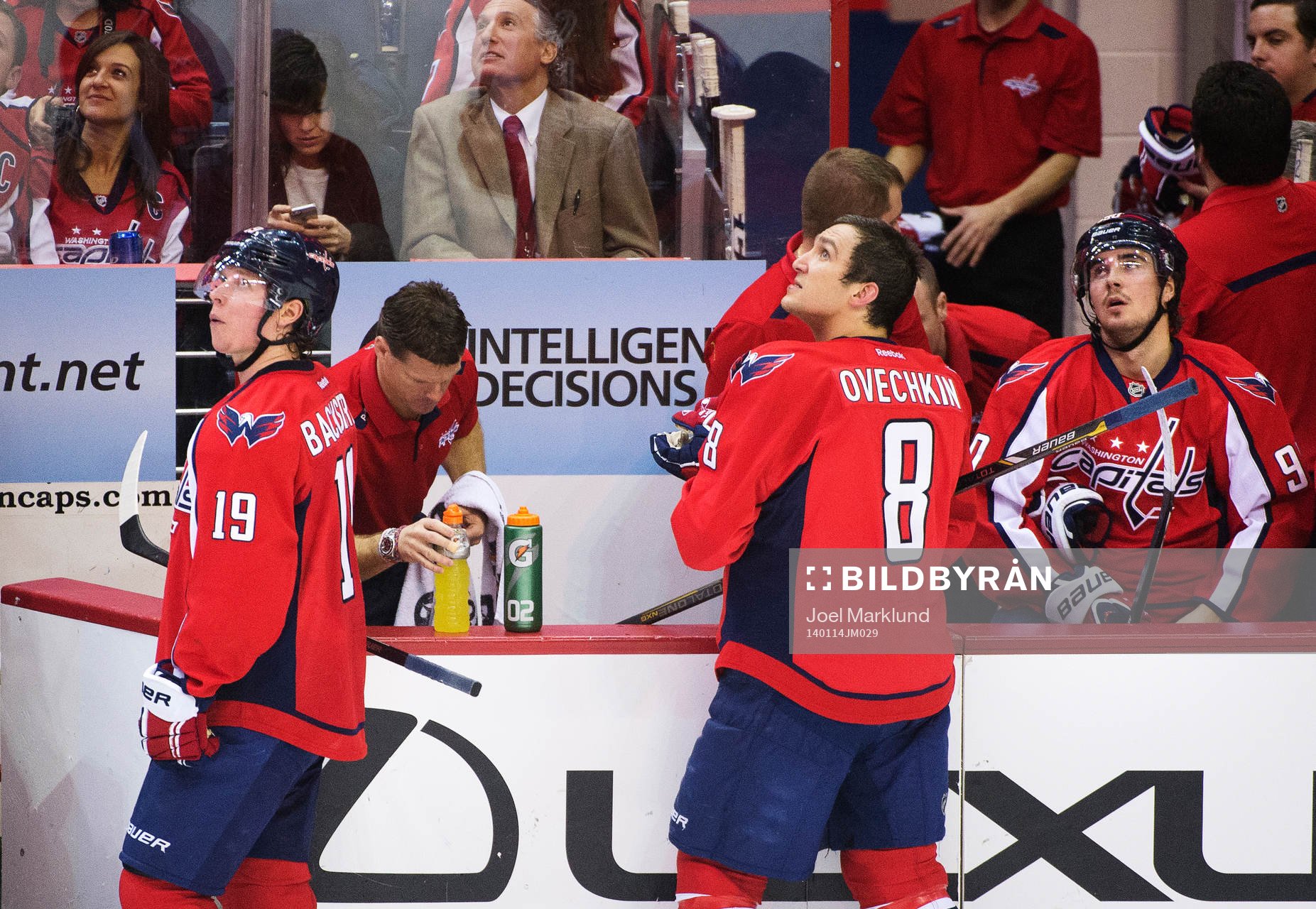Washingtons Nicklas Bäckström, Alexander Ovechkin och