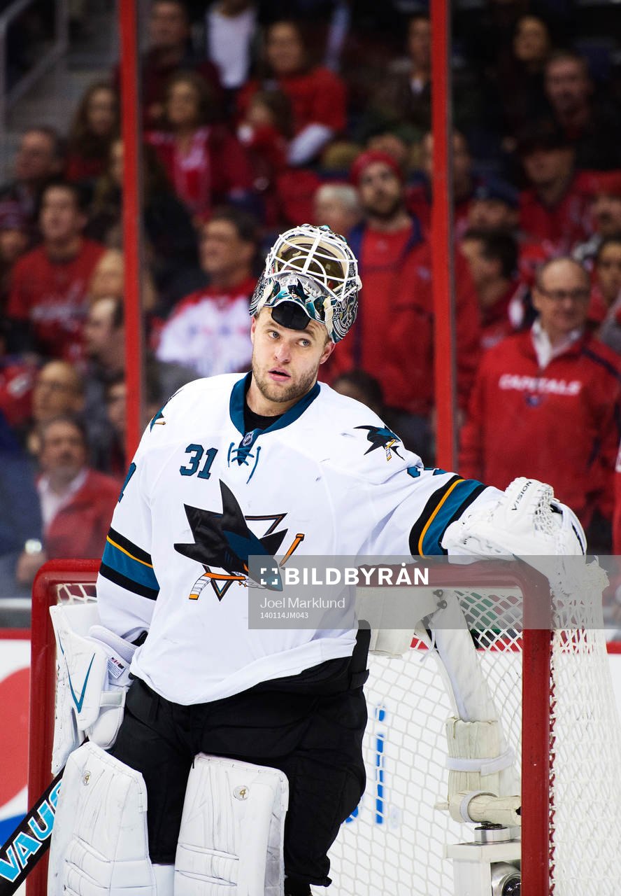 San Joses målvakt Antti Niemi