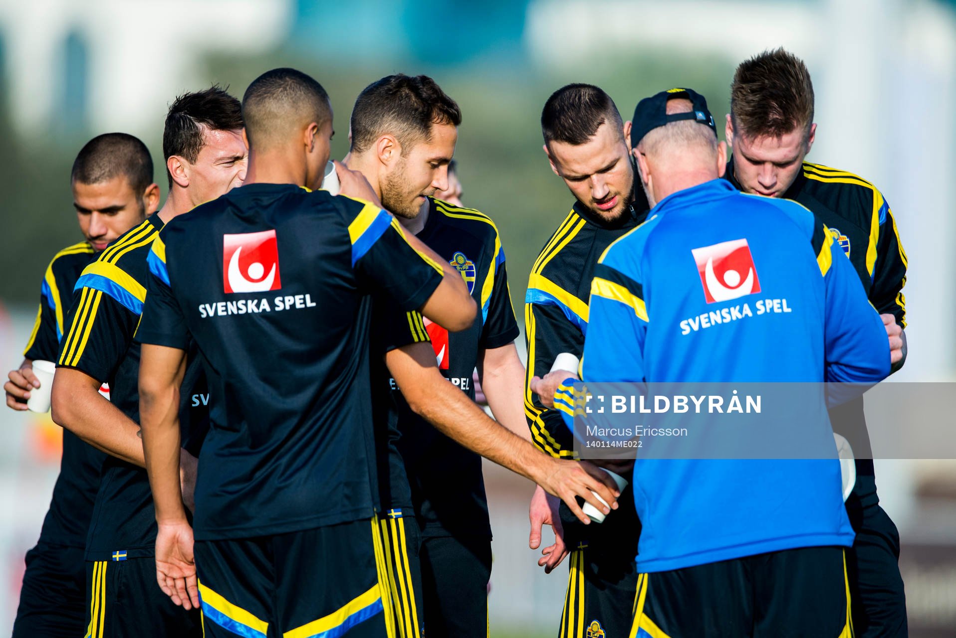 Vattenpaus med bl.a. Erton Fejzullahu, Niklas Backman och