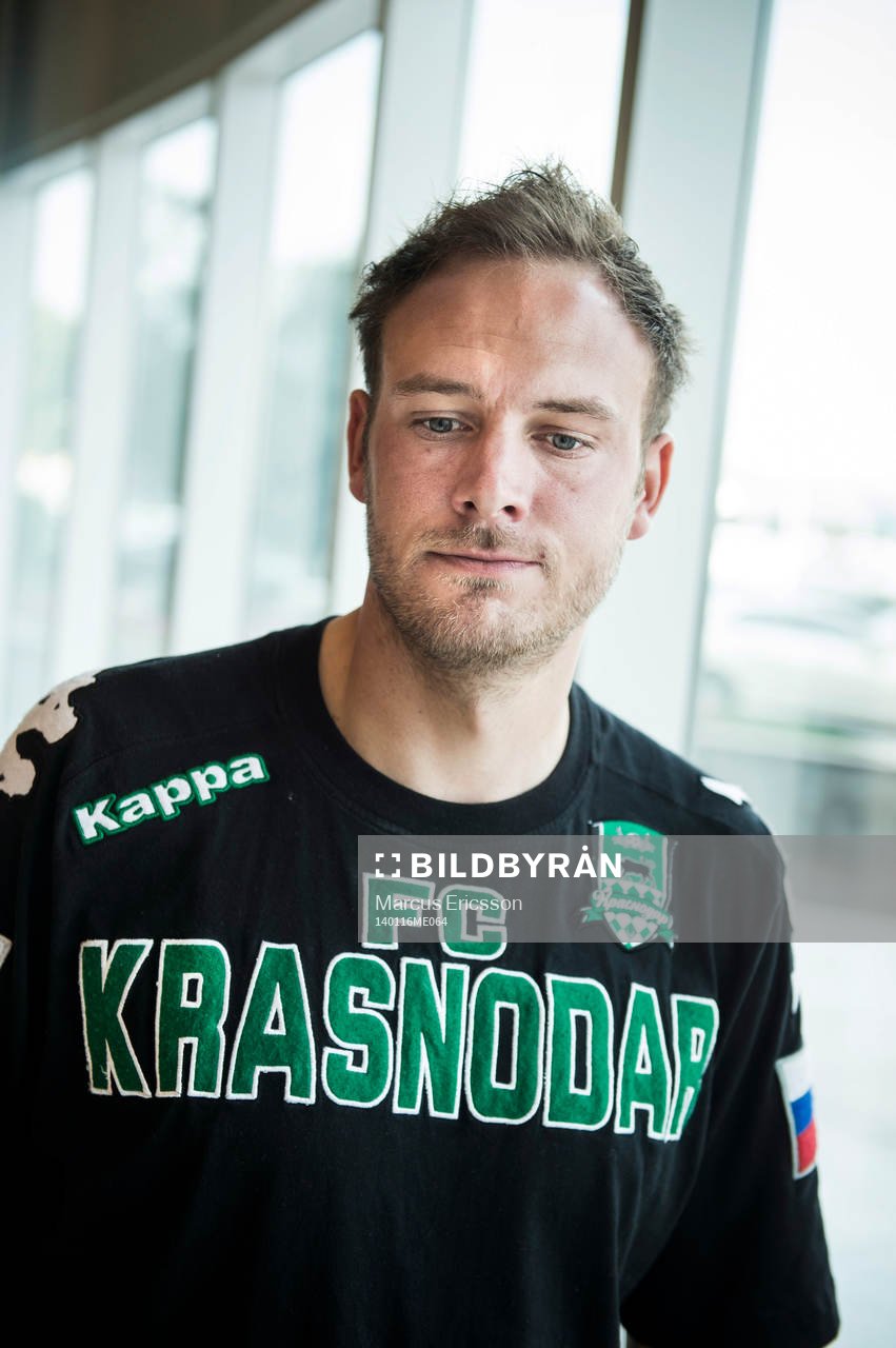 Andreas Granqvist på träningsläger med sitt ryska
