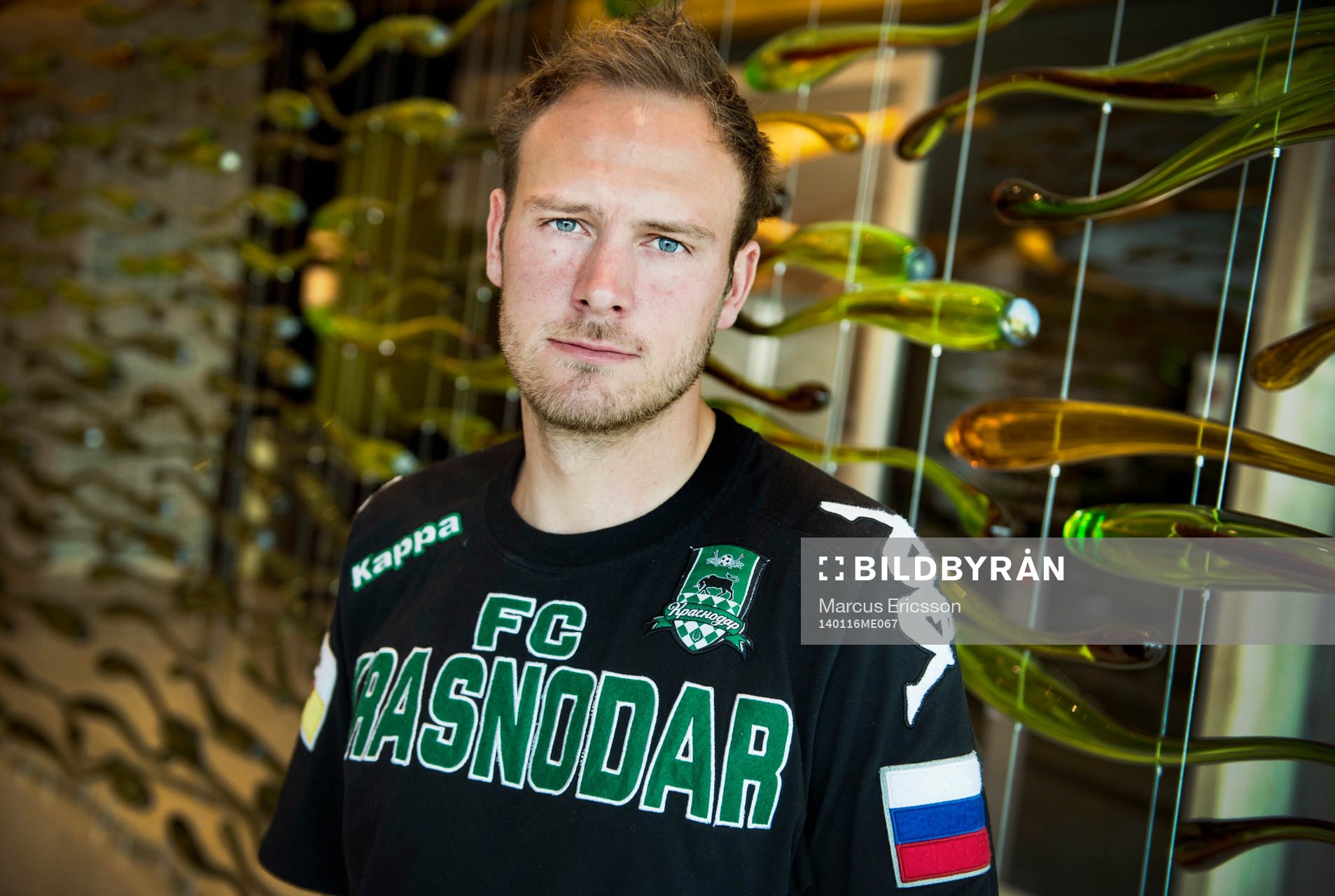 Andreas Granqvist på träningsläger med sitt ryska